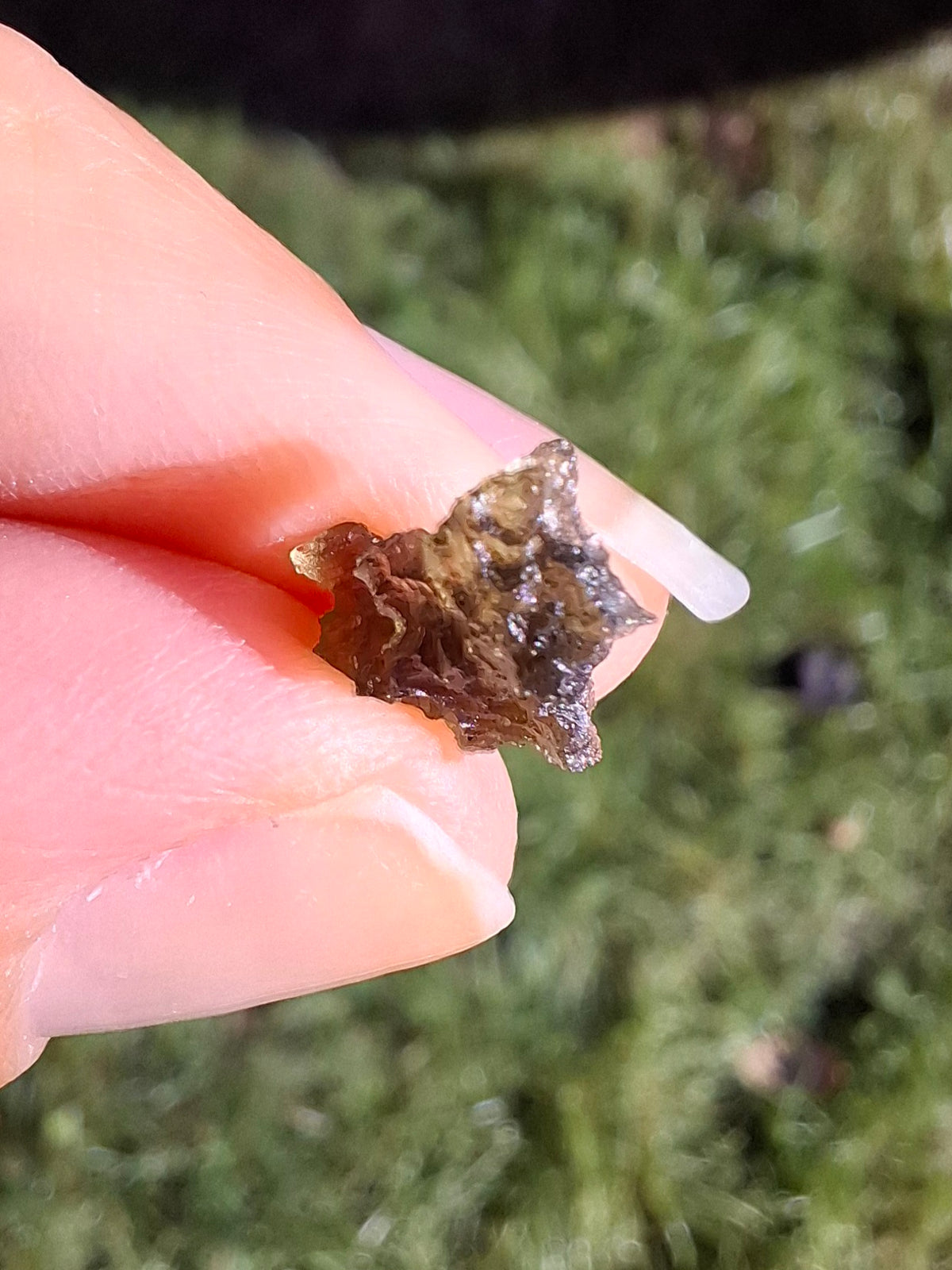 Moldavite Piece, 0.33g, Tektite (Ref: 1519)
