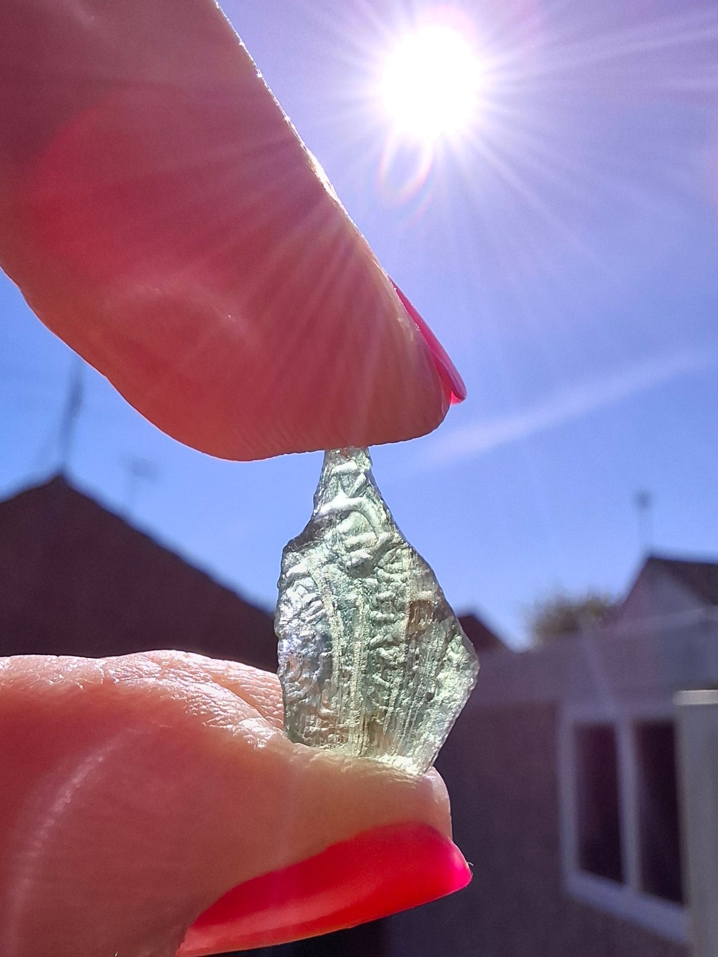 Moldavite Piece, 0.65g, Tektite (Ref: 1404)
