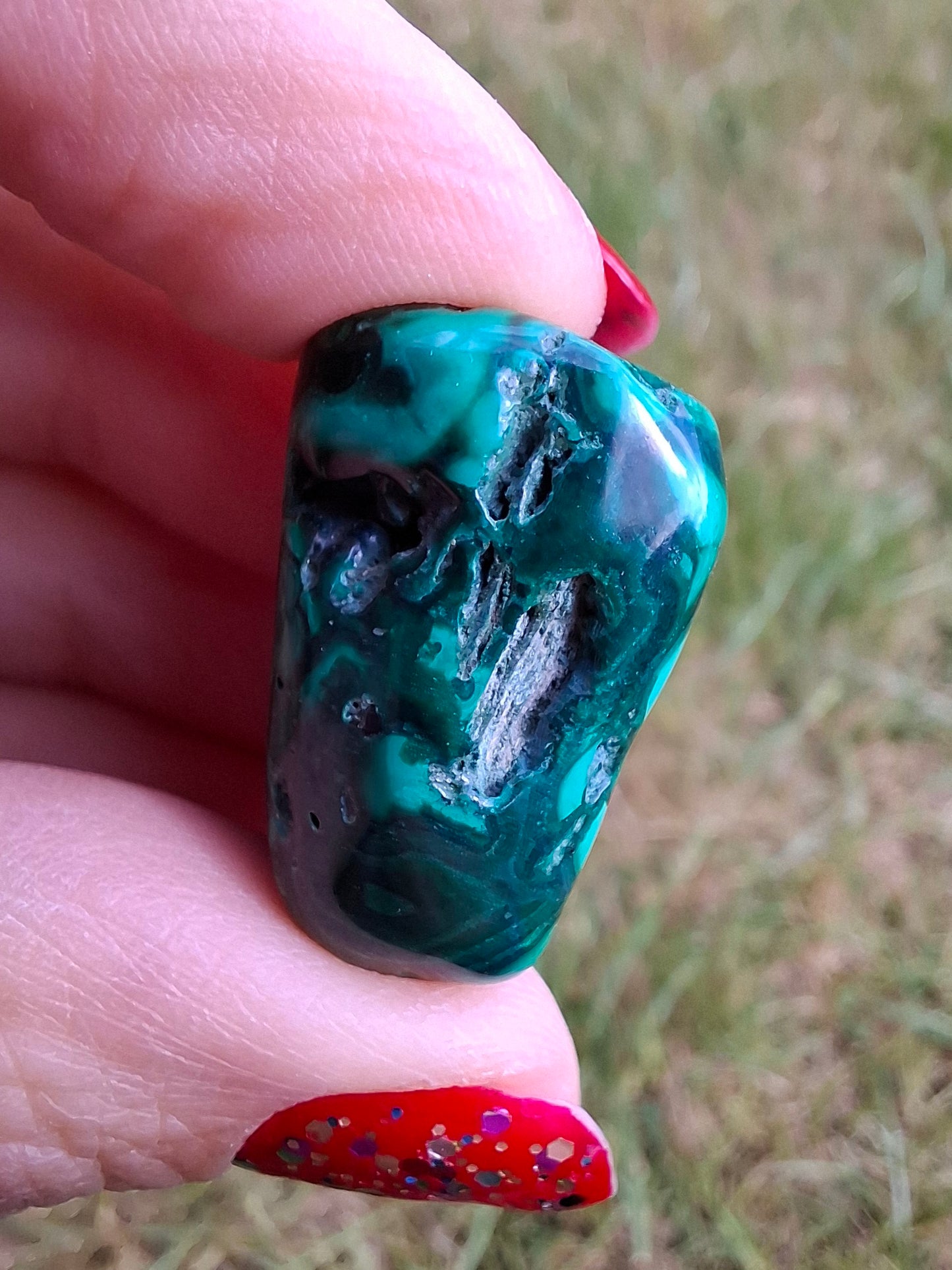 Malachite, Tumble Stone, Crystal (Ref: T157)