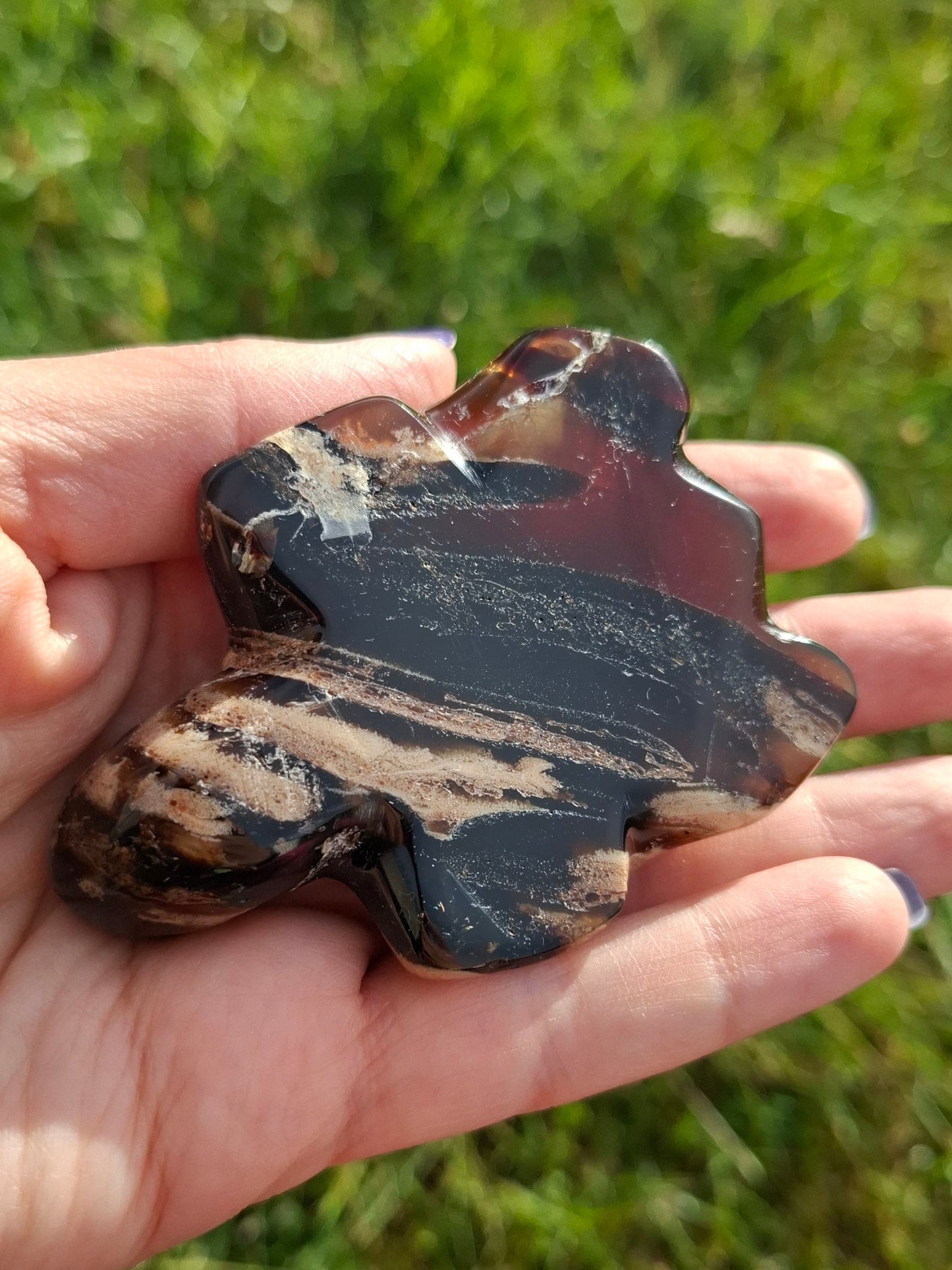 Red Amber Turtle, 50.00g, Carving, Fossil (Ref: TT6)