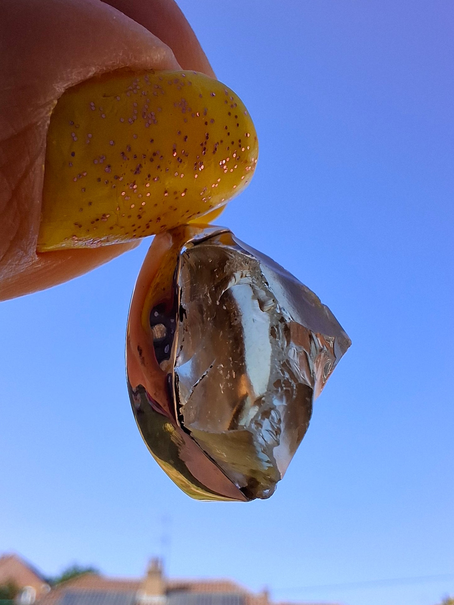 Libyan Desert Glass Pendant, 925 Silver, Tektite (Ref: LP112)
