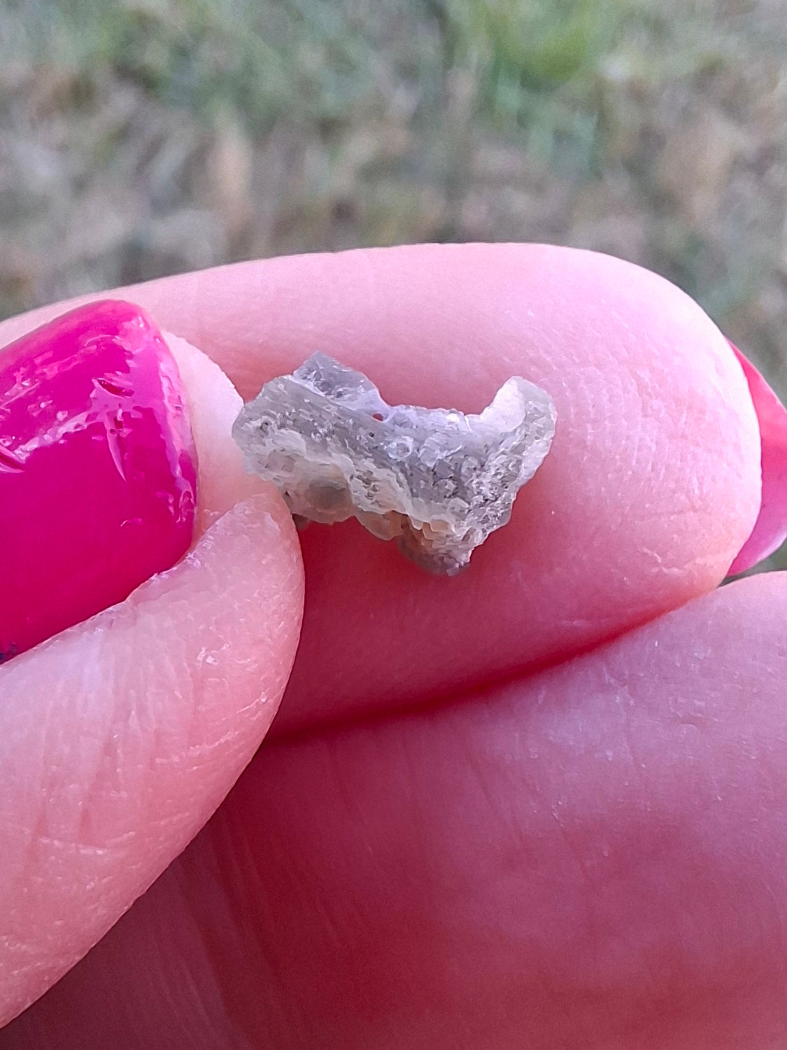 Moldavite Piece, SNOWFLAKE, FROSTED, BRUSNA, 0.31g, Tektite (Ref: 1500)