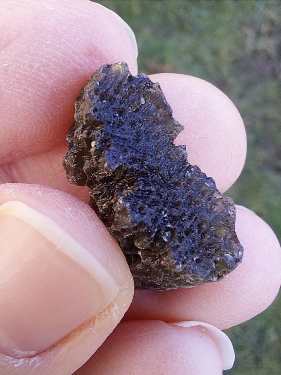 Moldavite Piece, CHLUM, 3.51g, Tektite (Ref: 1053)