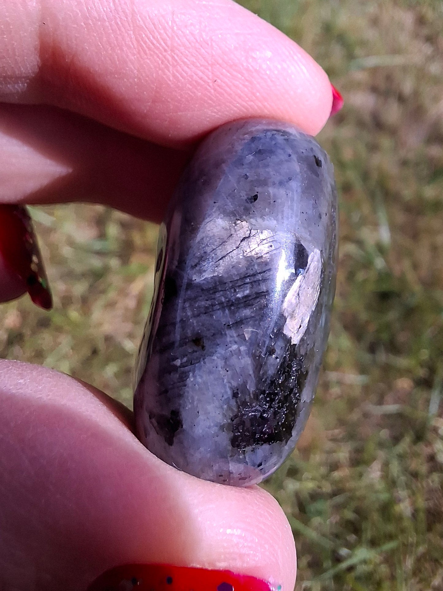 Larvikite, Tumble Stone, Crystal (Ref: T125)