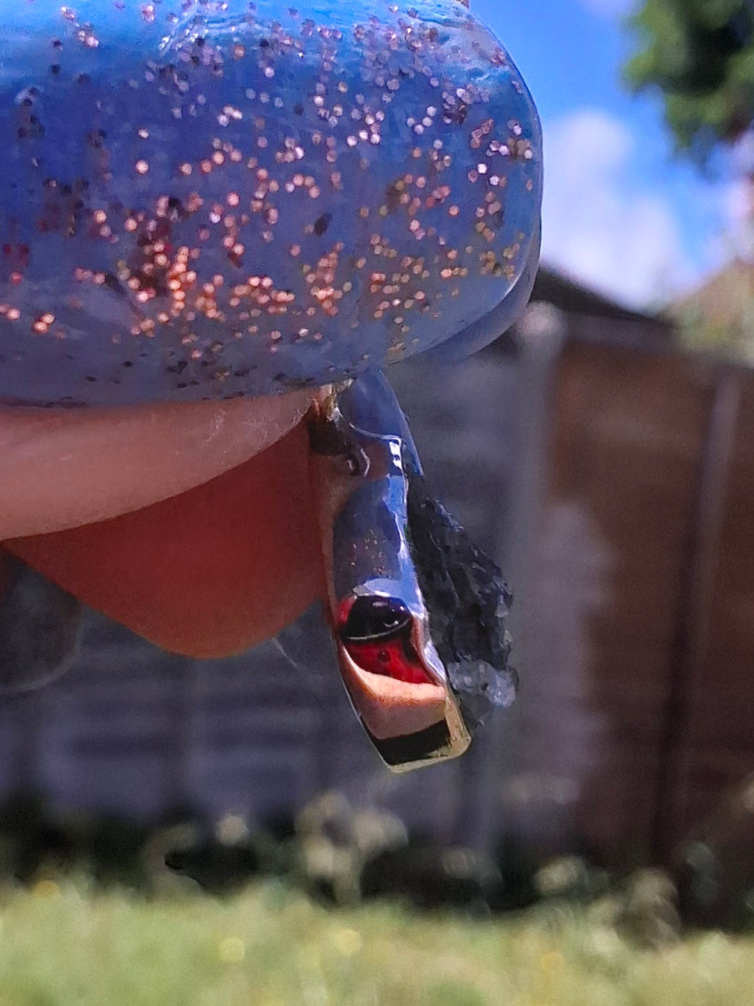 Moldavite Pendant, 925 Silver, Tektite (Ref: P81)