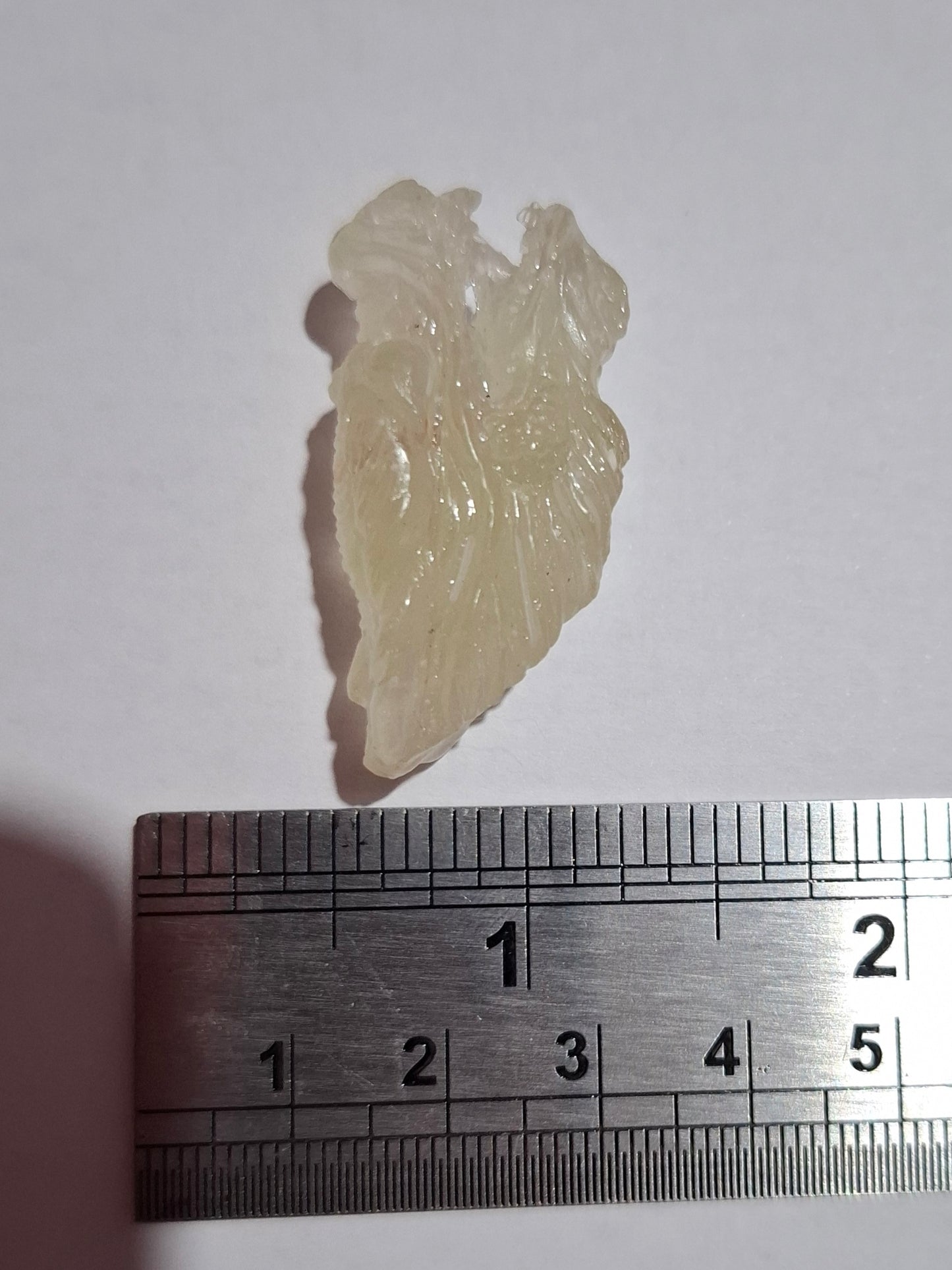 Libyan Desert Glass DRAGON HEAD carving, 9.66g, Tektite (Ref: Dragon 3)