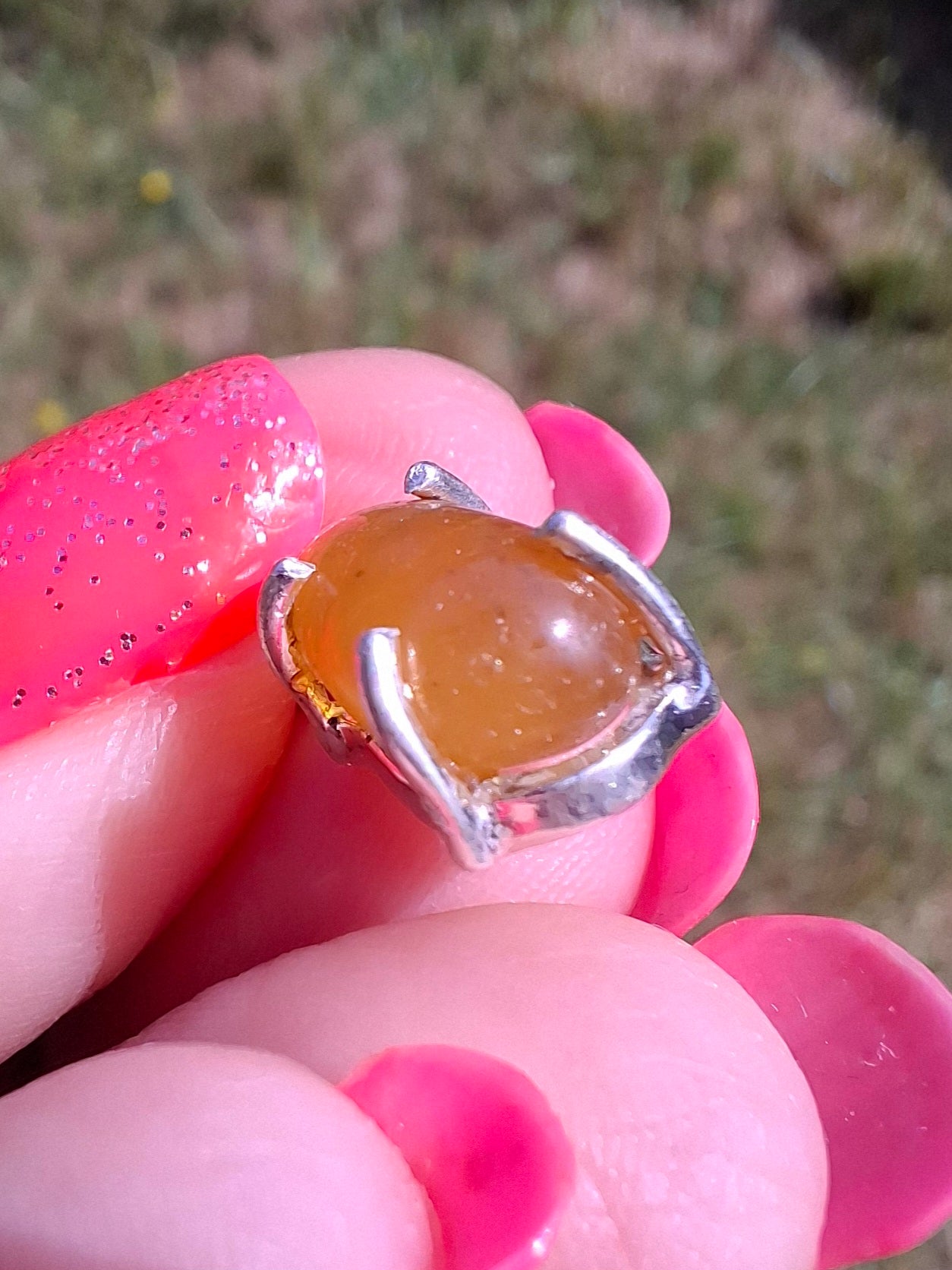 Baltic Amber Pendant, 925 Silver, Fossil (Ref: AP24)