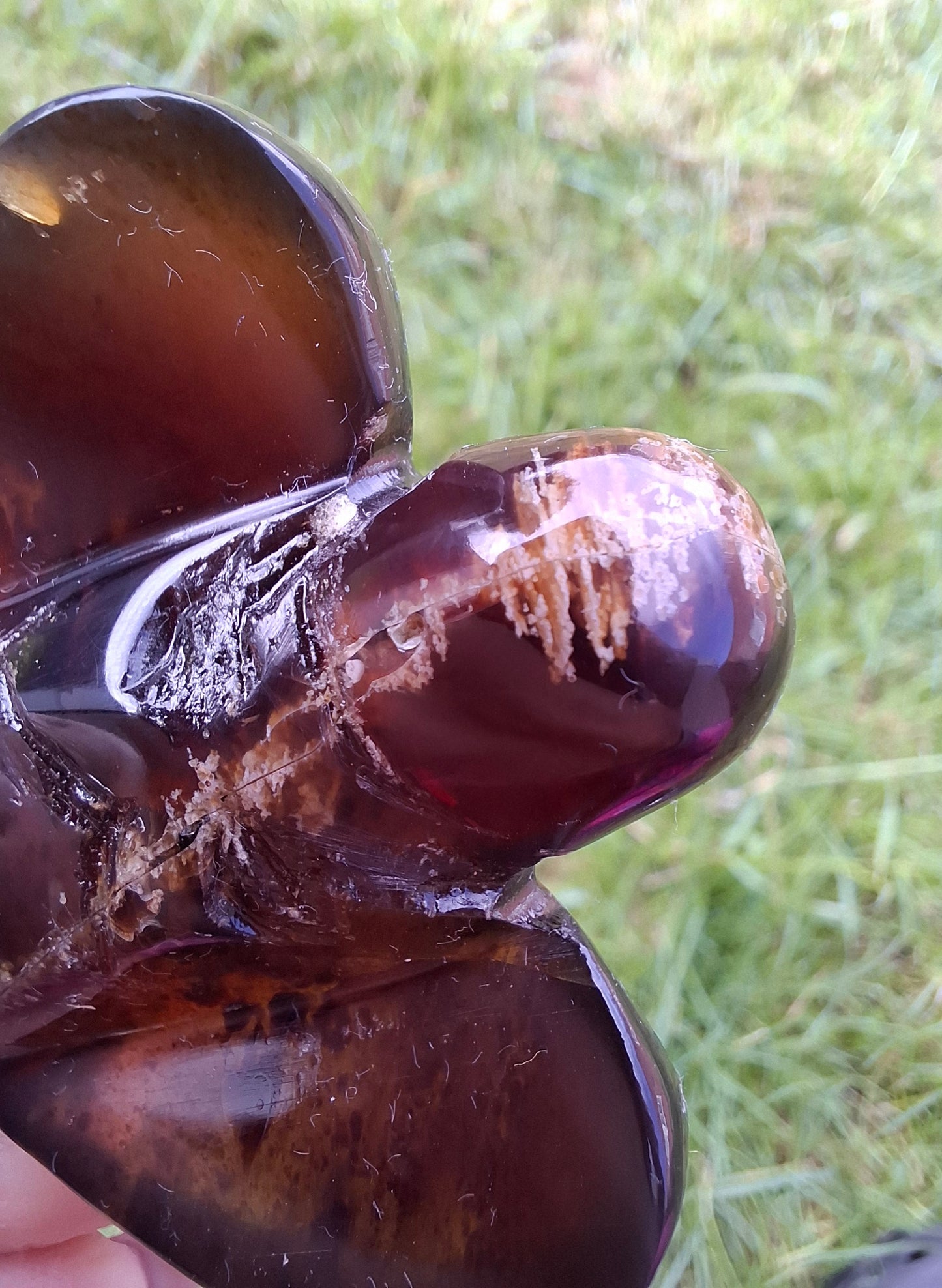 Red Amber Angel, 22.65, Carving, Fossil (Ref: AA3)