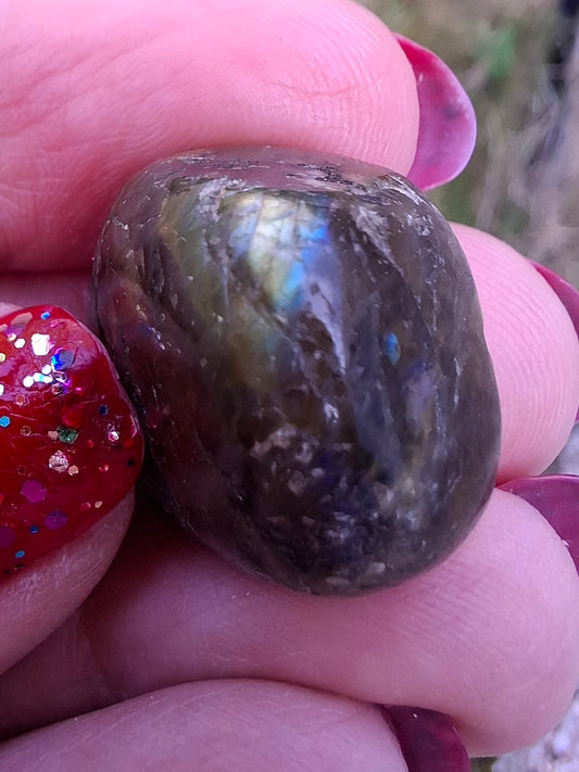 Labradorite, Tumble Stone, Crystal (Ref: T207)