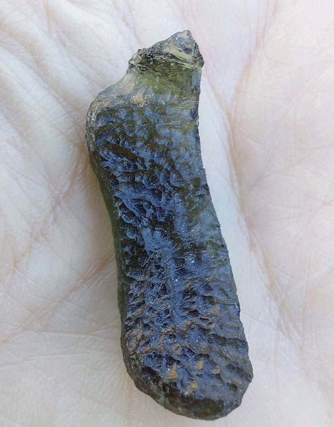 Moldavite Piece, NESMEN, 5.24g, Tektite (Ref: 1049)