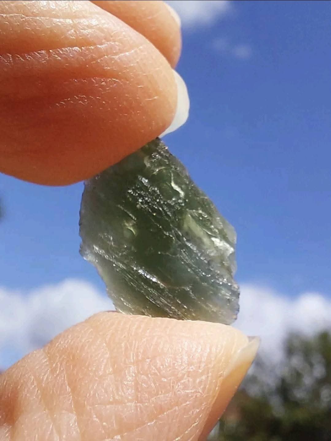 Moldavite Piece, 1.05g, Tektite (Ref: E182)