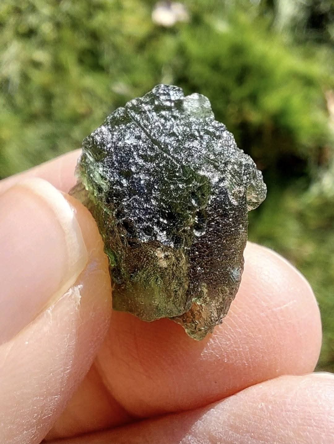 Moldavite Piece, NESMEN, 5.36g, Tektite (Ref: 1055)
