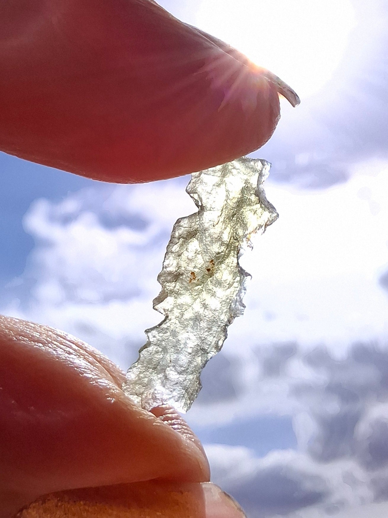 Moldavite Piece, 0.33g, Tektite (Ref: 1488)