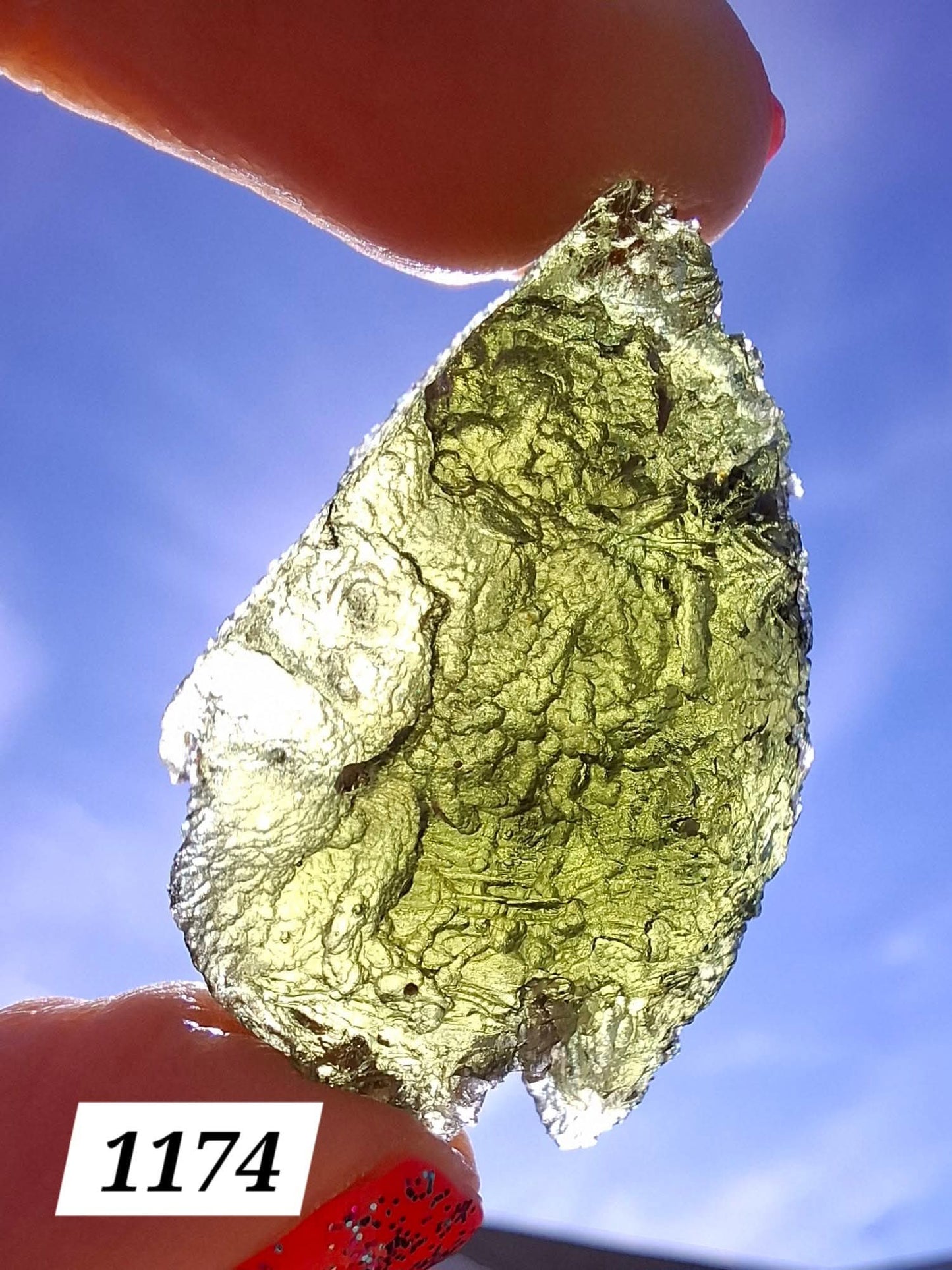 Moldavite Piece, JAKULE, 10.05g, Tektite (Ref: 1174)