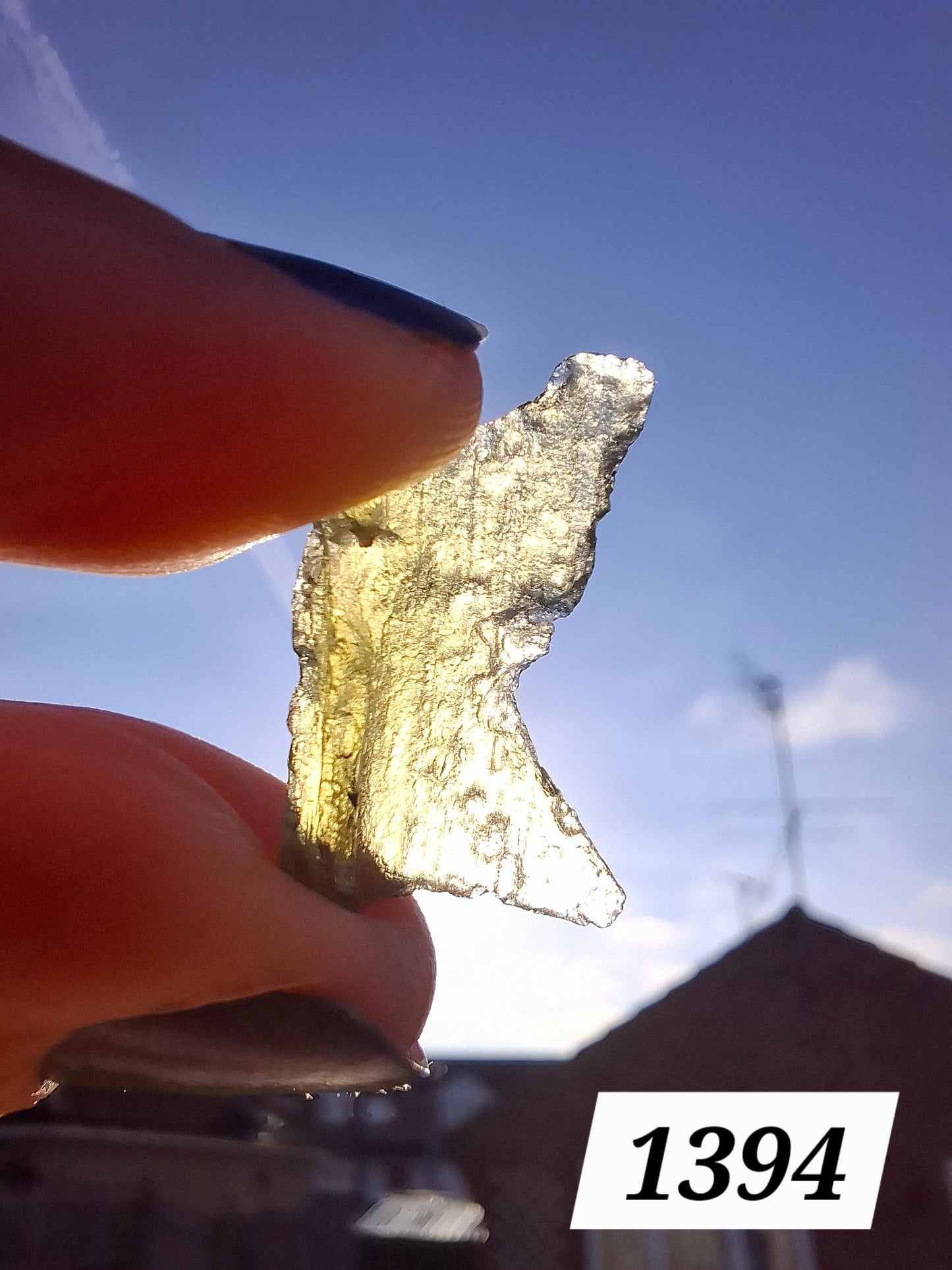 Moldavite Piece, 1.07g, Tektite (Ref: 1394)