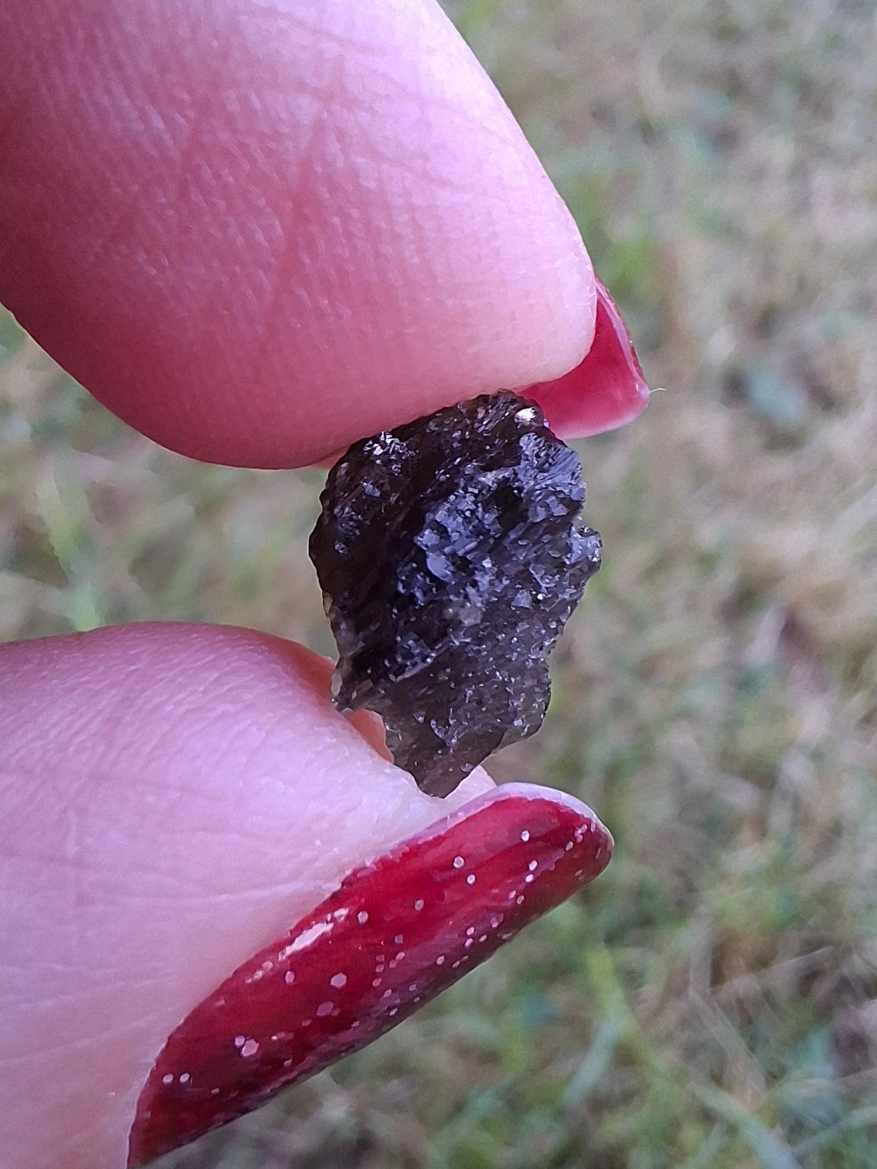 Moldavite Piece, 0.59g, Tektite (Ref: 1465)