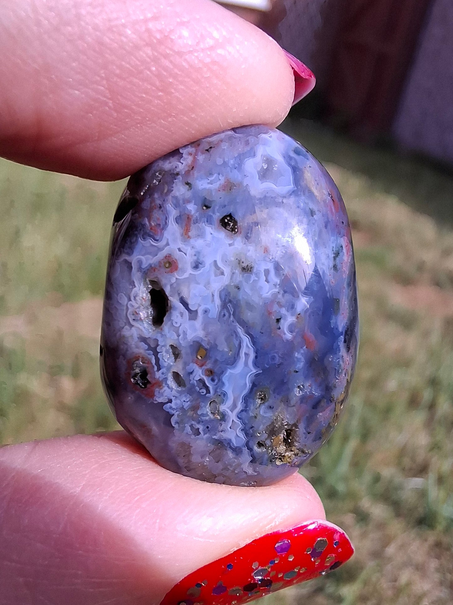 Ocean Jasper, Tumble Stone, Crystal (Ref: T201)