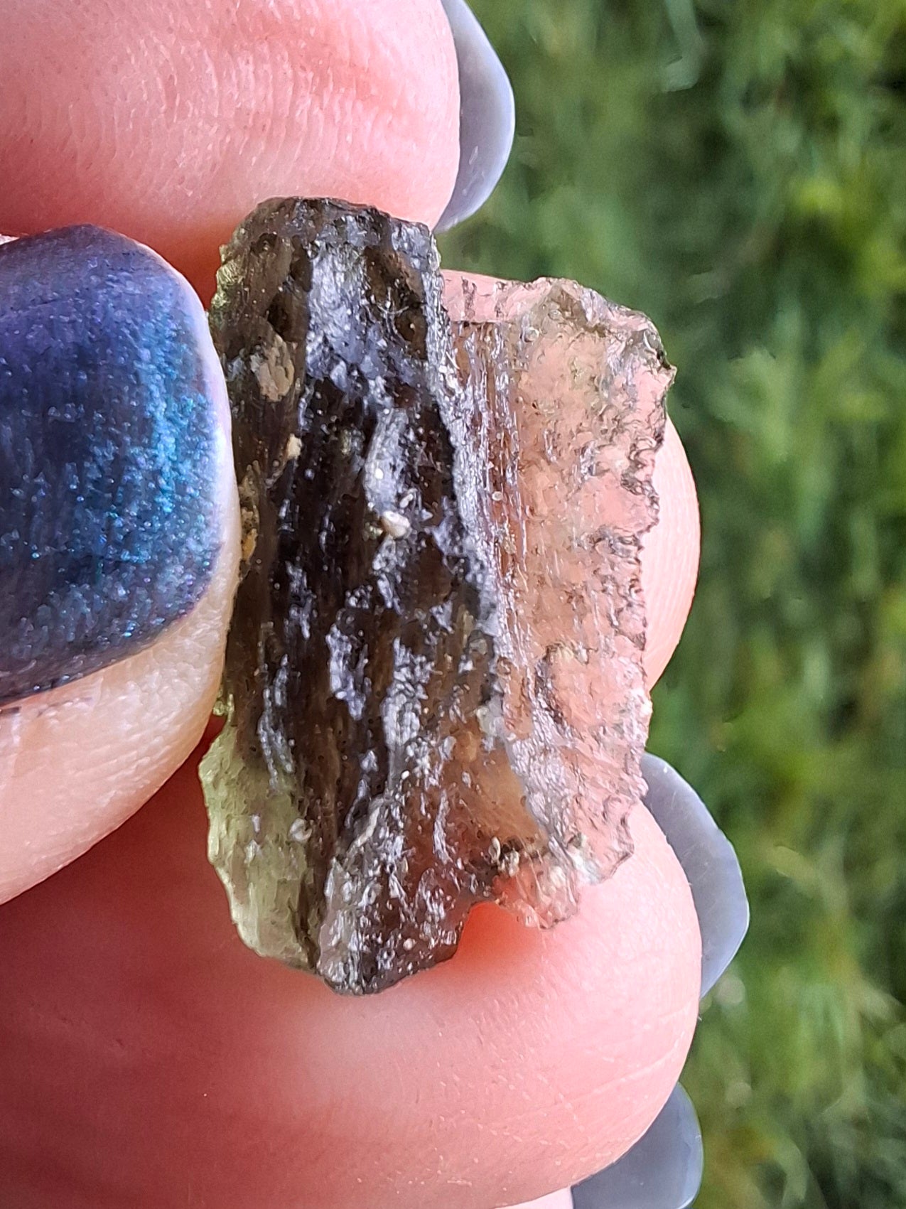 Moldavite Piece, NESMEN LES, 1.90g, Tektite (Ref: 848)