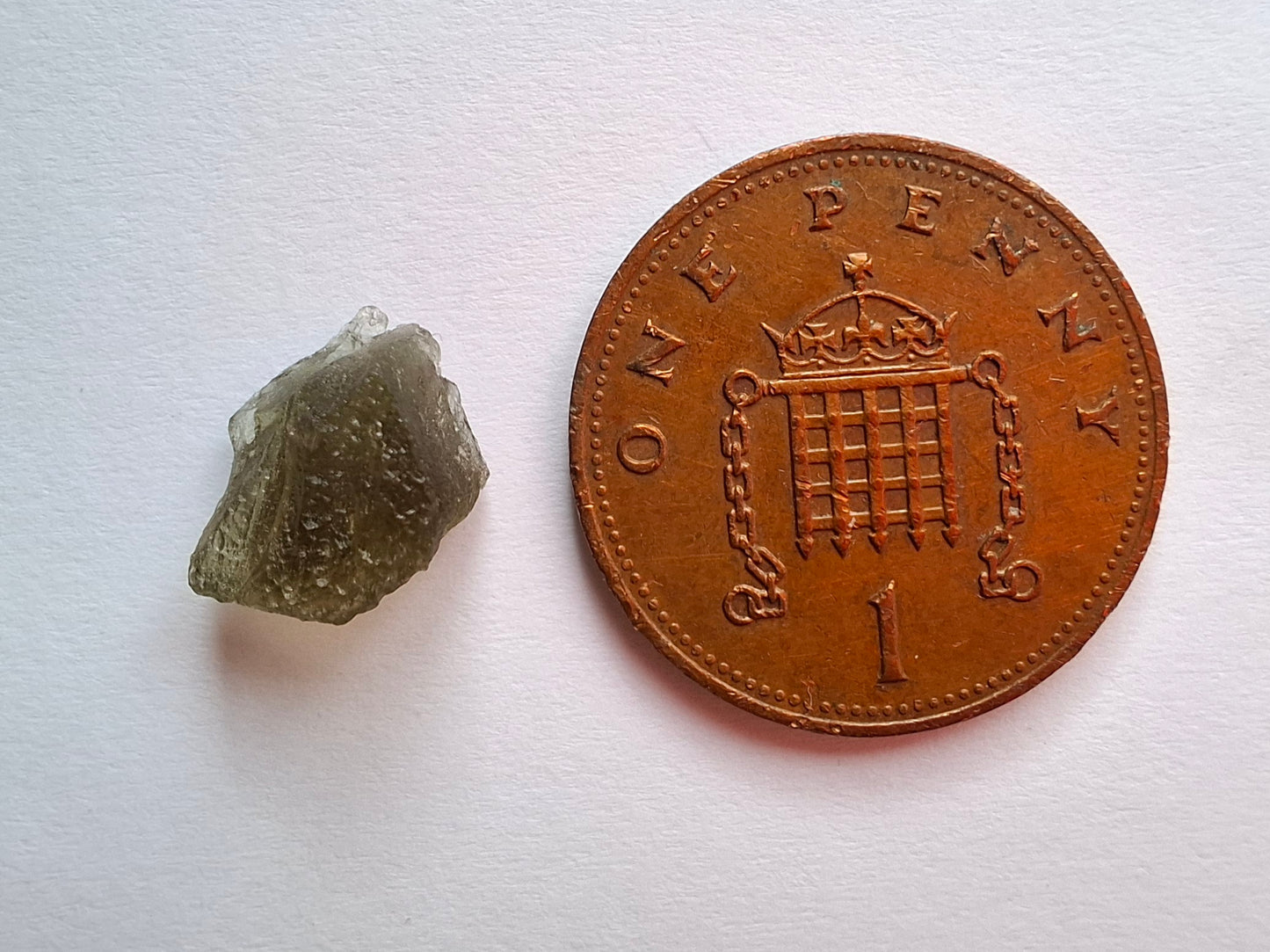 Moldavite small Piece, 0.41g, Tektite (Ref: 1482)