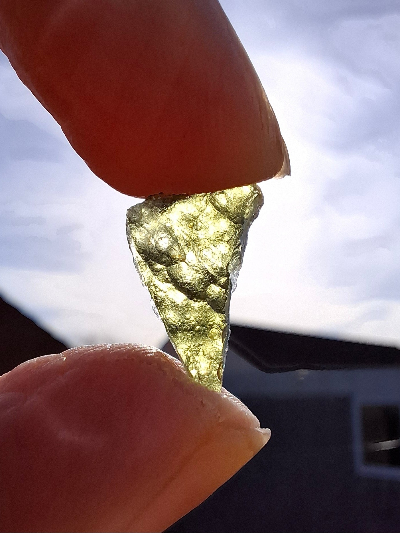 Moldavite Piece, 0.73g, Tektite (Ref: 1334)