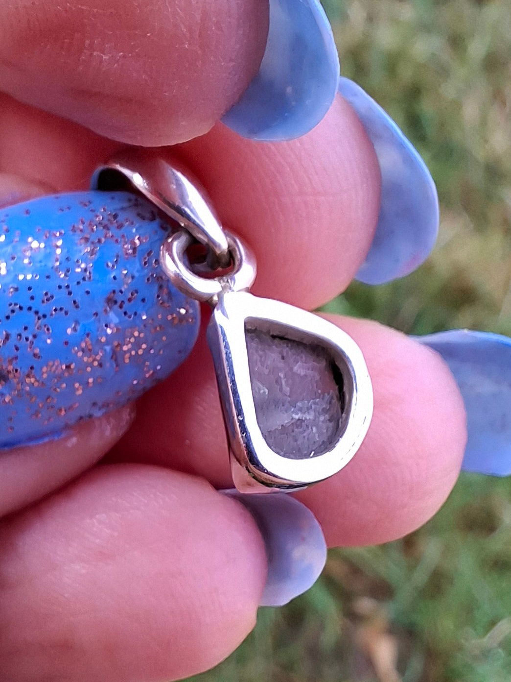 Moldavite Pendant, 925 Silver, Tektite (Ref: P38)