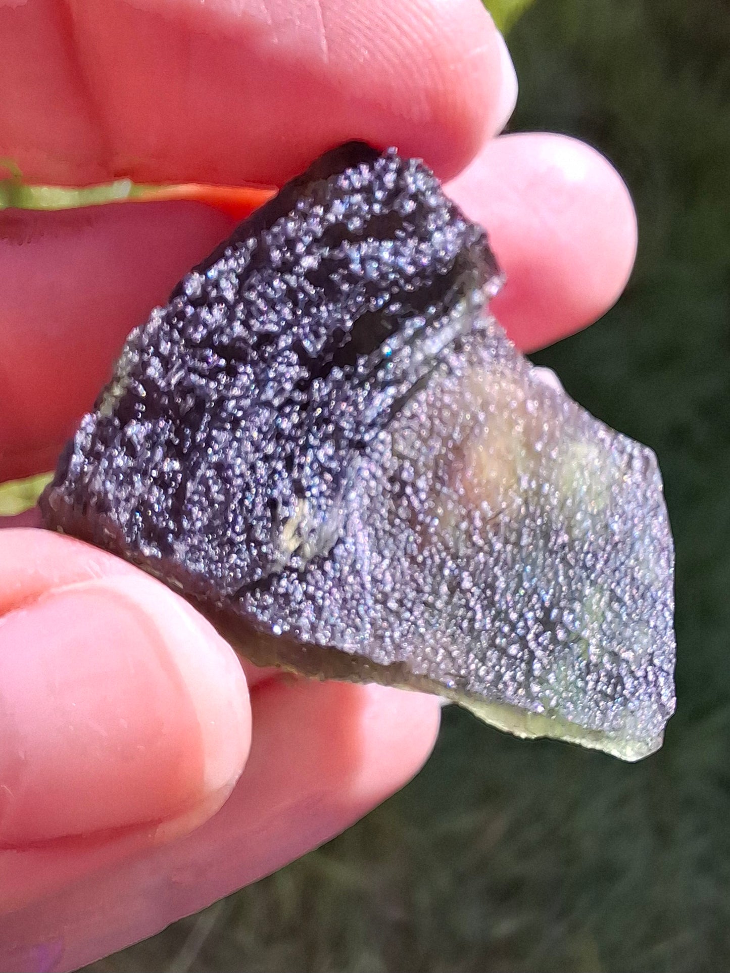 Moldavite Piece, SLAVCE, 13.52g, Tektite (Ref: 1178)