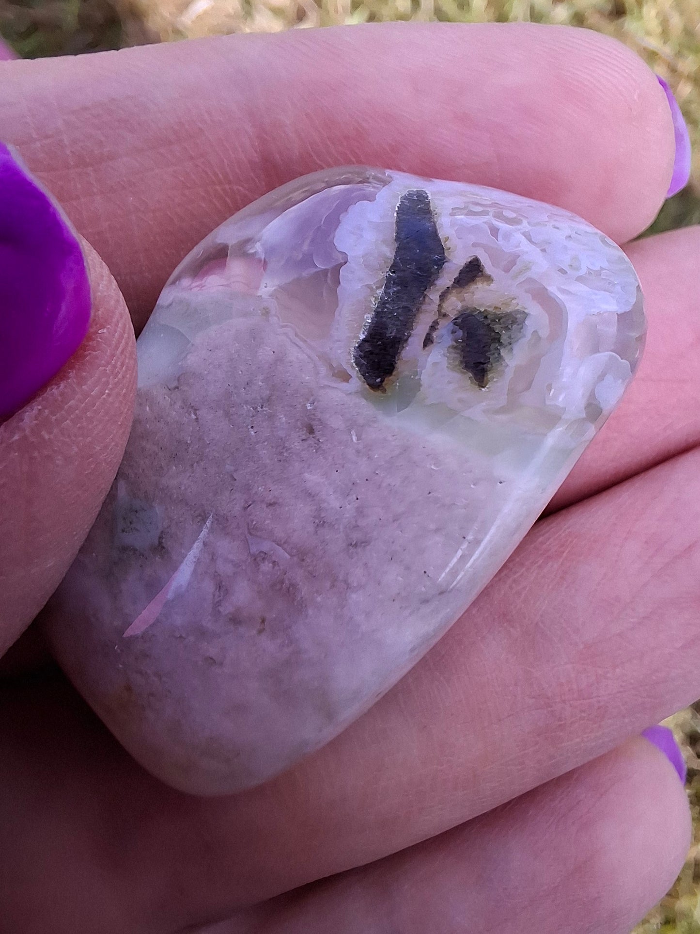 Flower Agate, Tumble Stone, Crystal (Ref: T77)