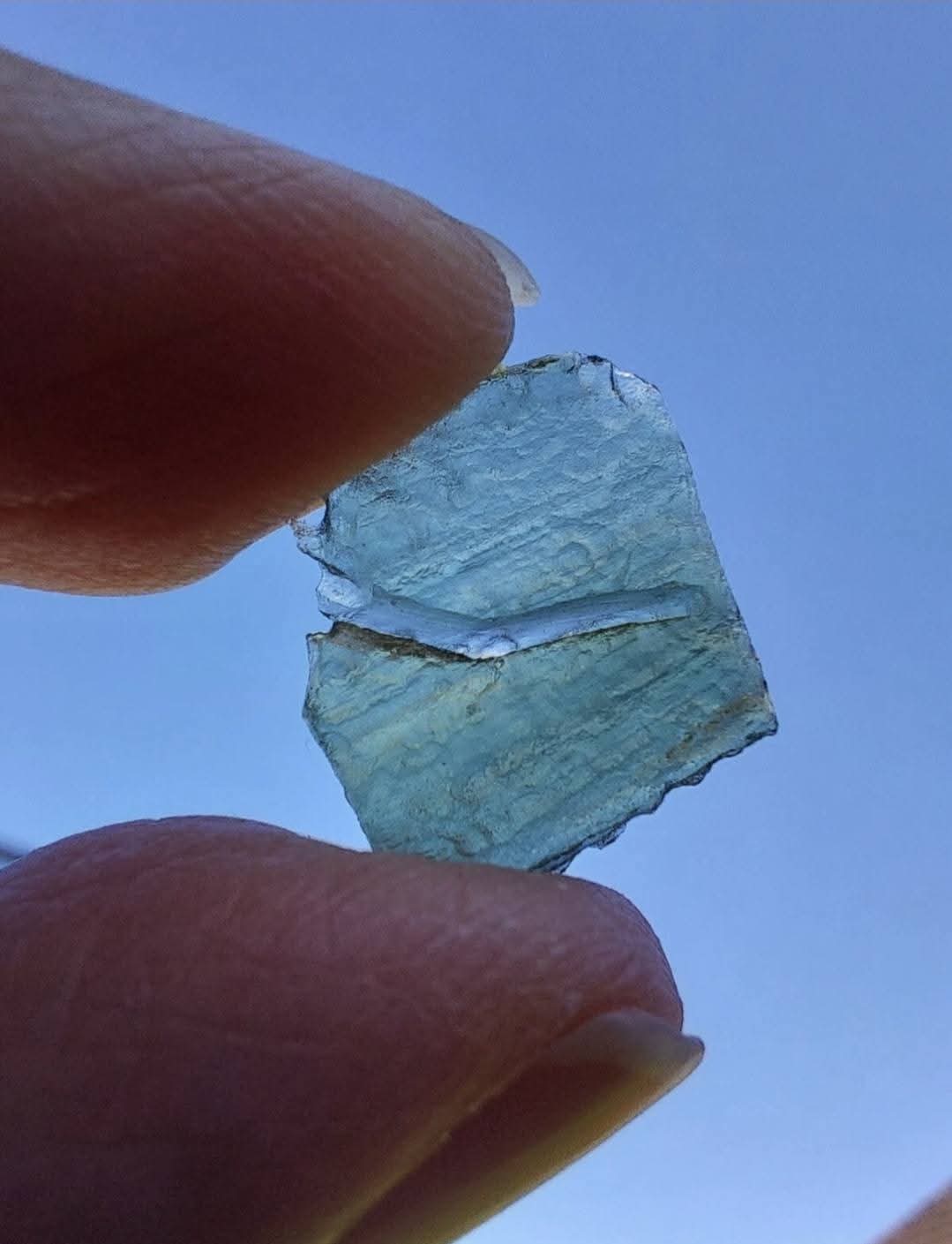 Moldavite Piece, 0.80g, Tektite (Ref: 872)