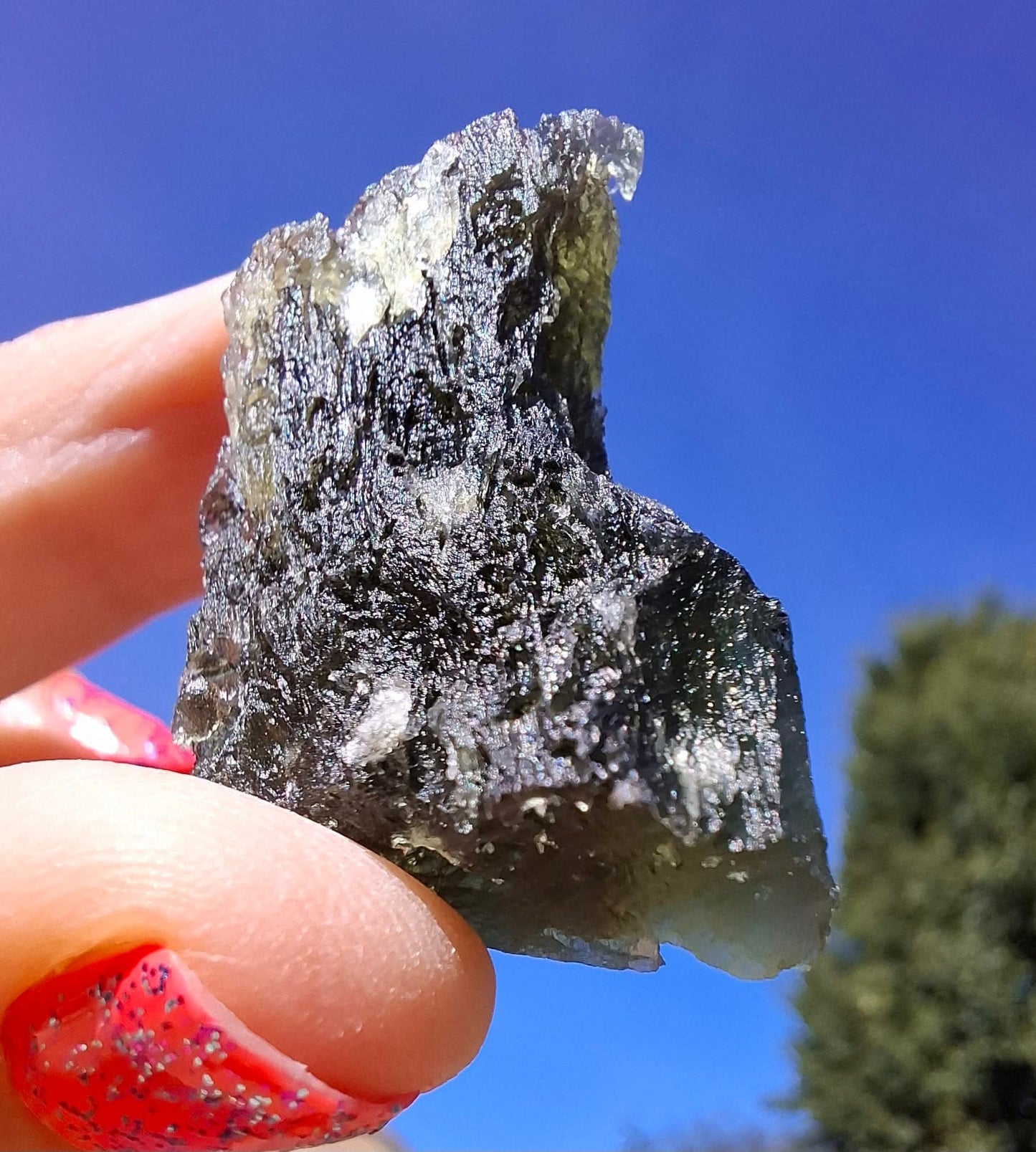 Moldavite Piece, JAKULE, 12.00g, Tektite (Ref: 1175)