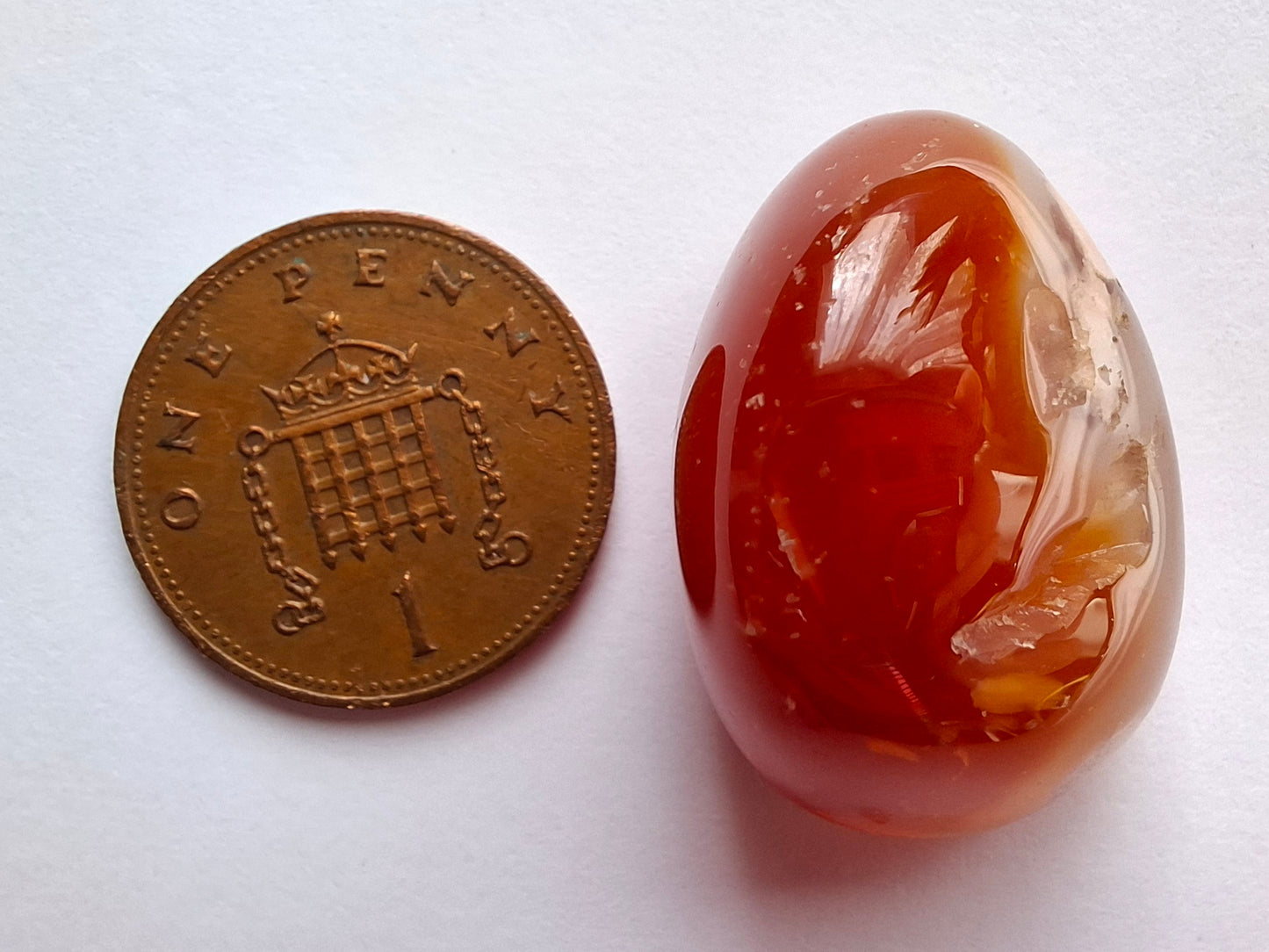 Carnelian, Tumble Stone, Crystal (Ref: T61)