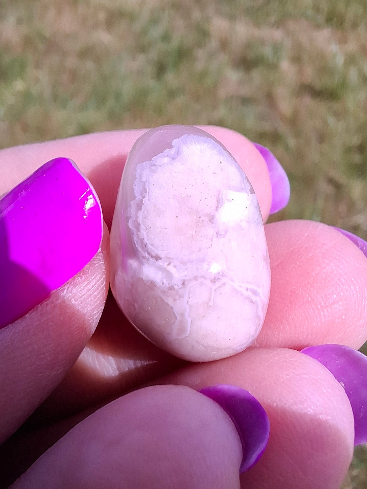 Flower Agate, Tumble Stone, Crystal (Red: T73)