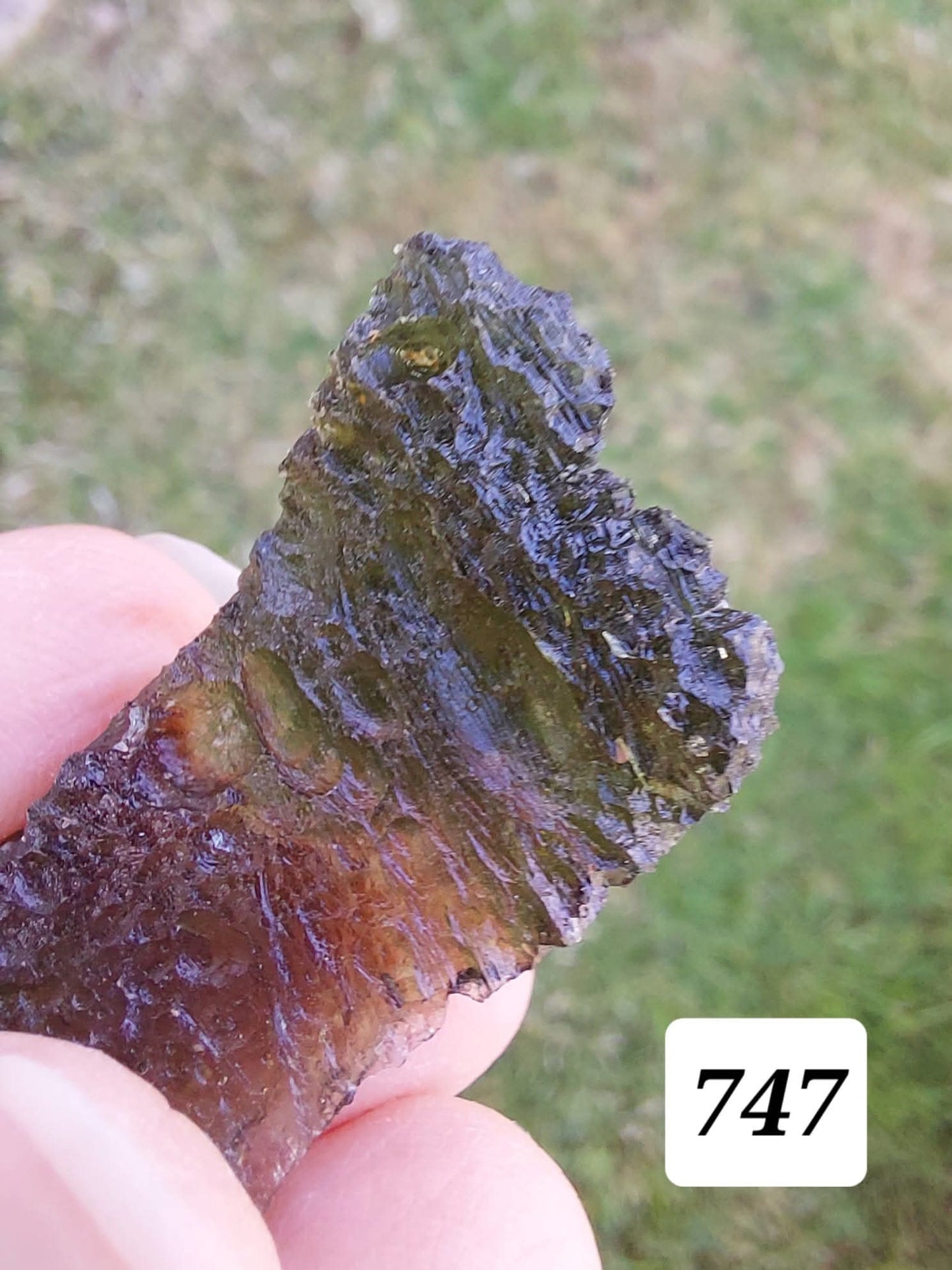 Moldavite Piece, MALY CHLUM, 5.57g, Tektite (Ref: 747)