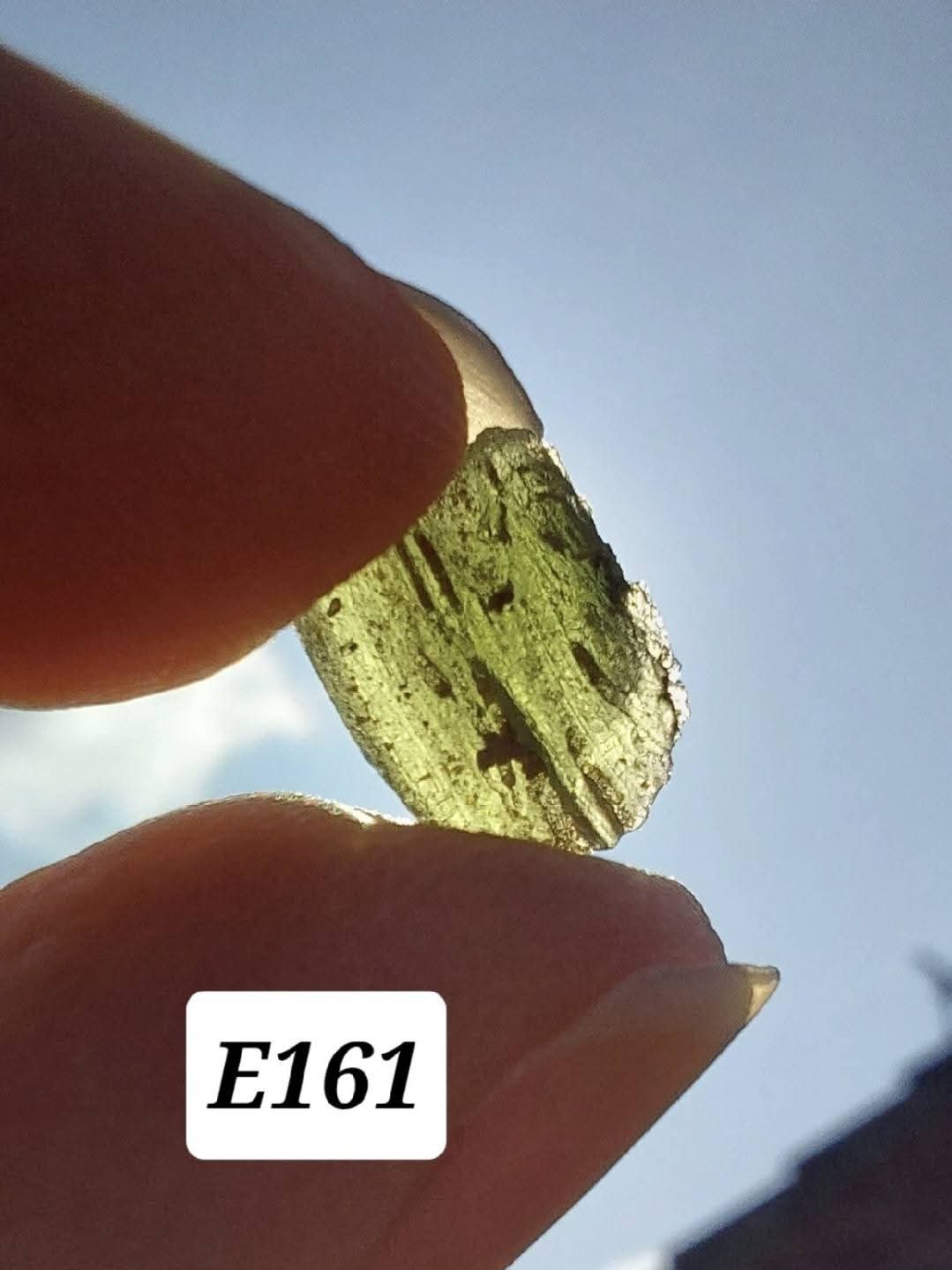 Moldavite Piece, 0.58g, Tektite (Ref: E161)