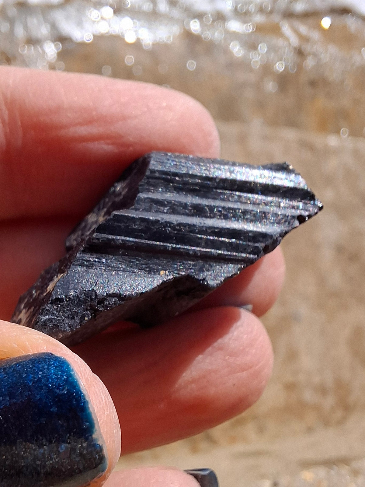 Black Tourmaline RAW, 14.77g, Crystal, (Ref: RBT1)