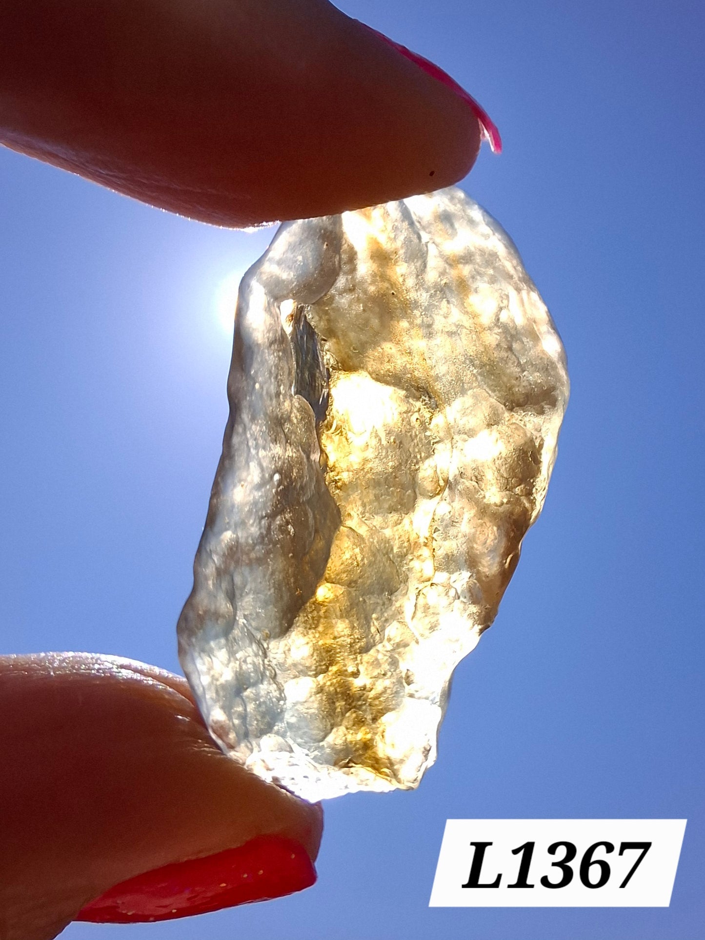 Libyan Desert Glass (darker) Piece, 8.76g, Tektite (Ref: L1367)