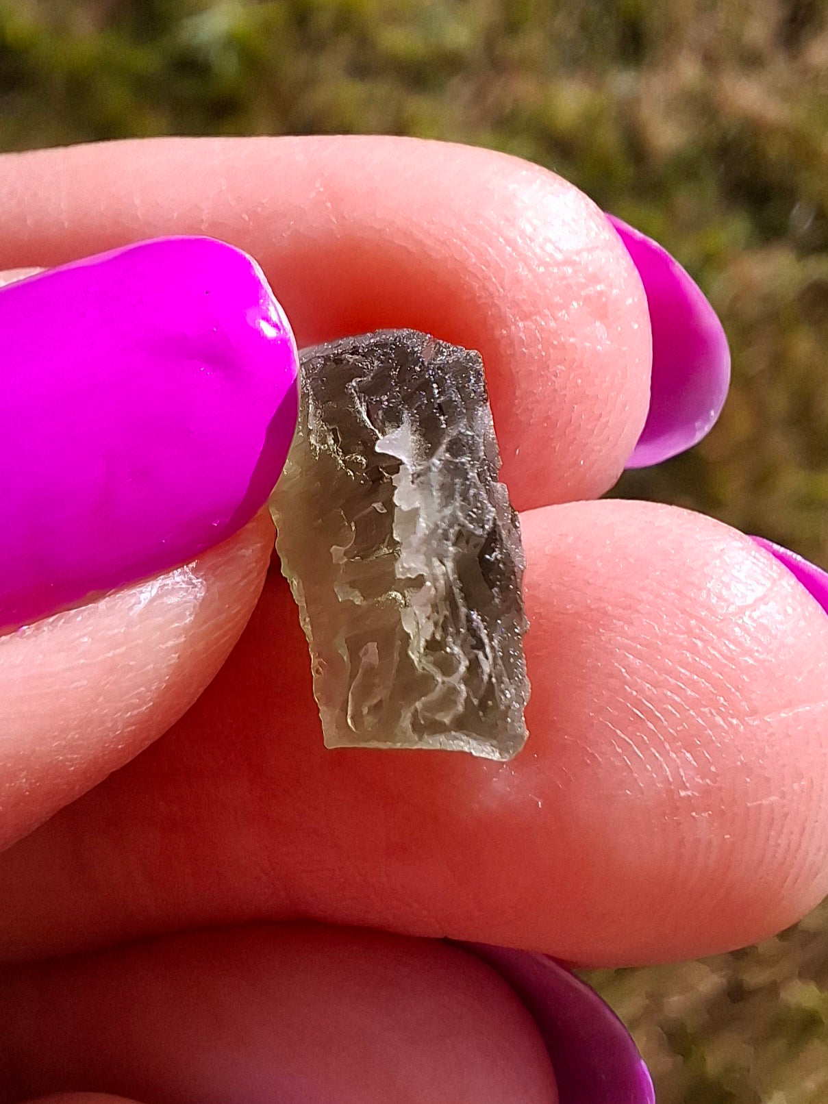 Moldavite Piece, 0.79g, Tektite (Ref: 1441)