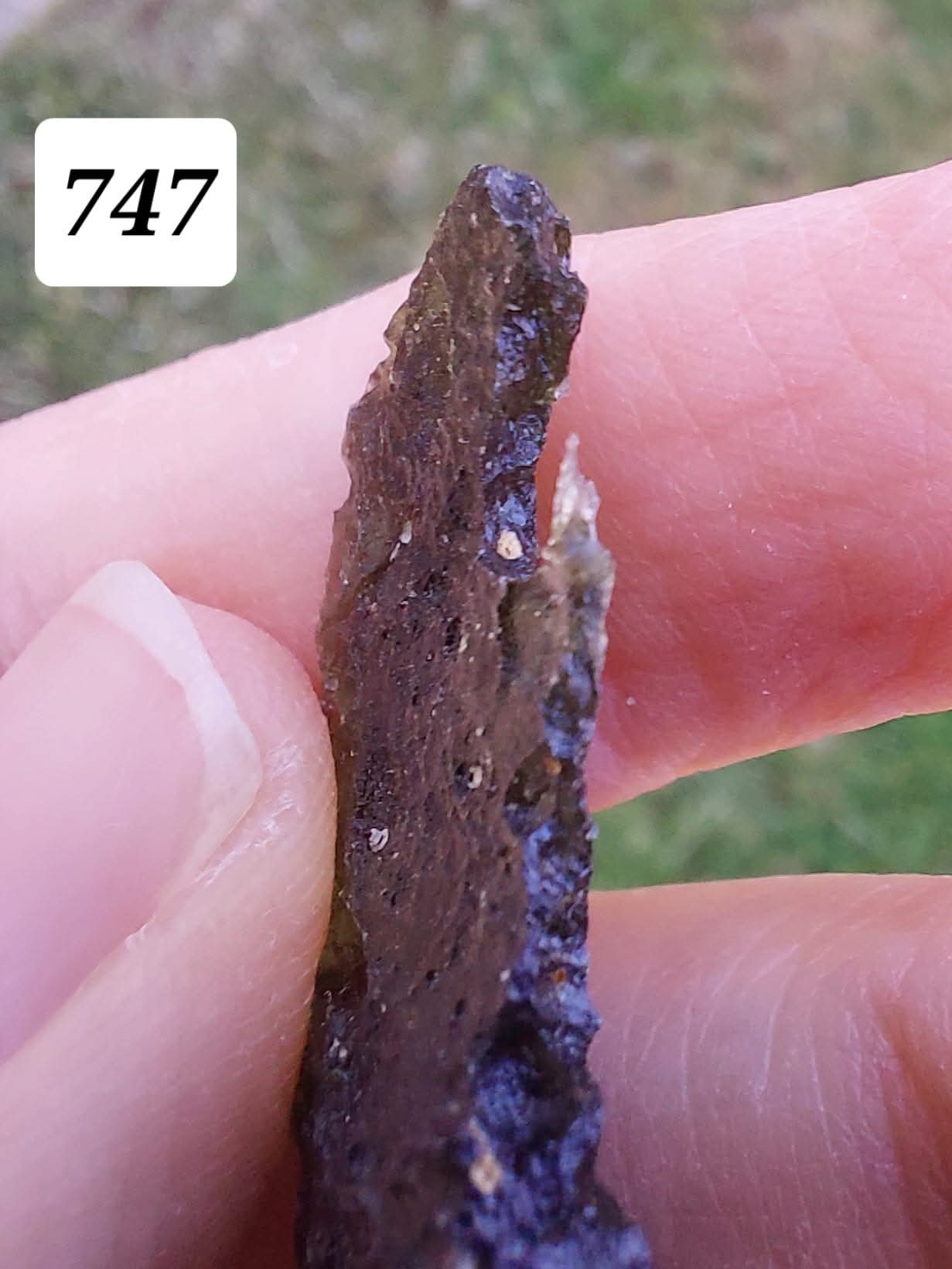 Moldavite Piece, MALY CHLUM, 5.57g, Tektite (Ref: 747)