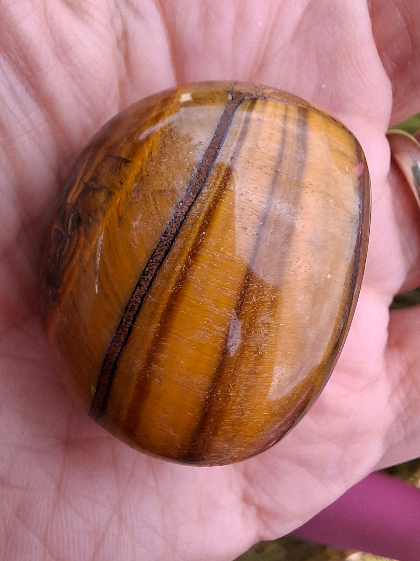 Tigers Eye, Tumble Stone, Crystal (Ref: T134)