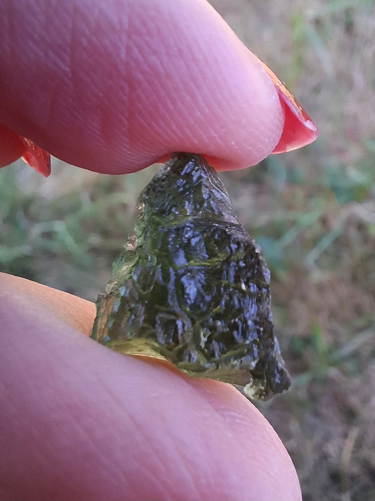 Moldavite Piece, 1.55g, Tektite (Ref: 1469)