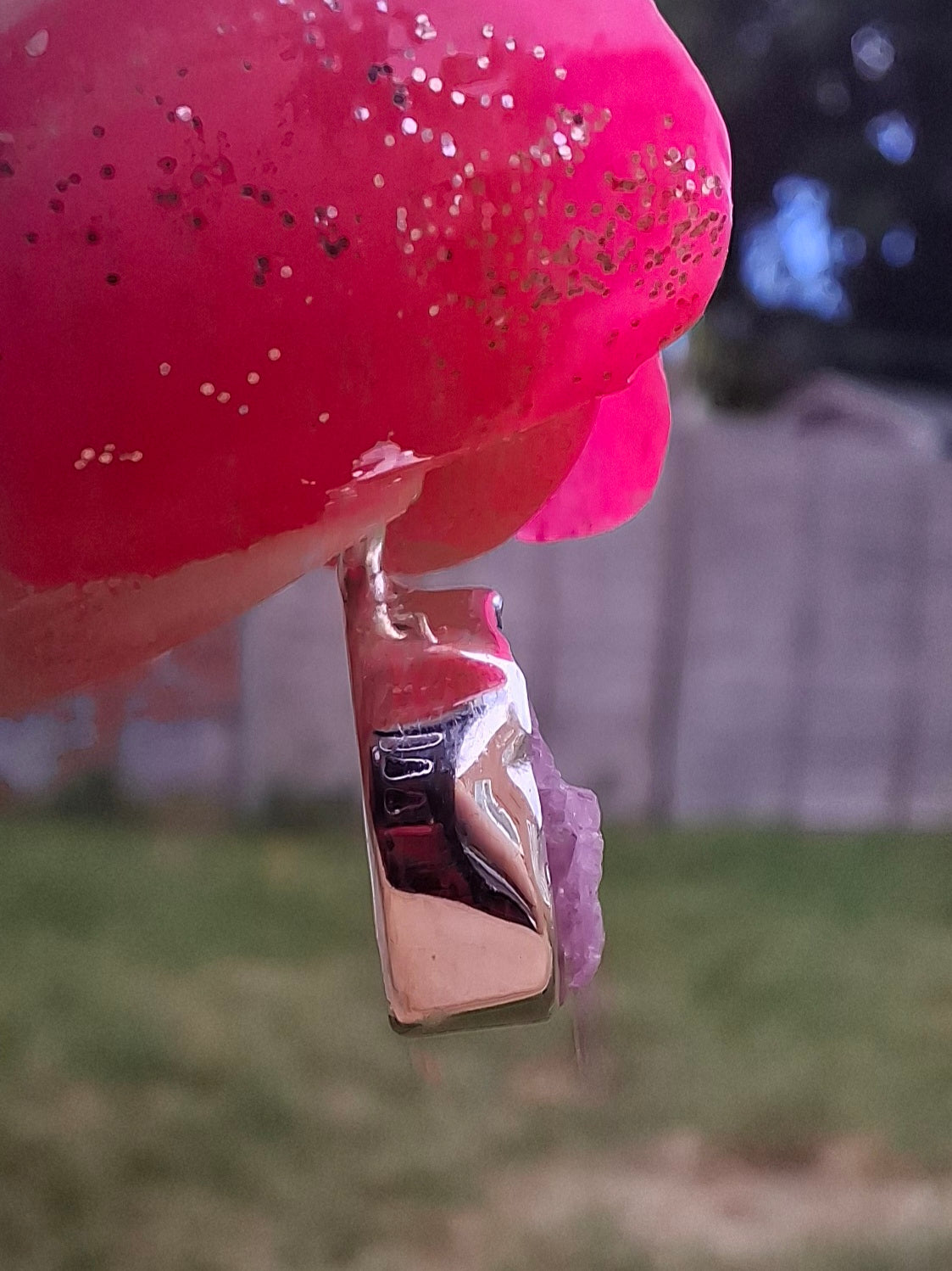 Pink Tourmaline Pendant, 925 Silver, Crystal (Ref: PT10)