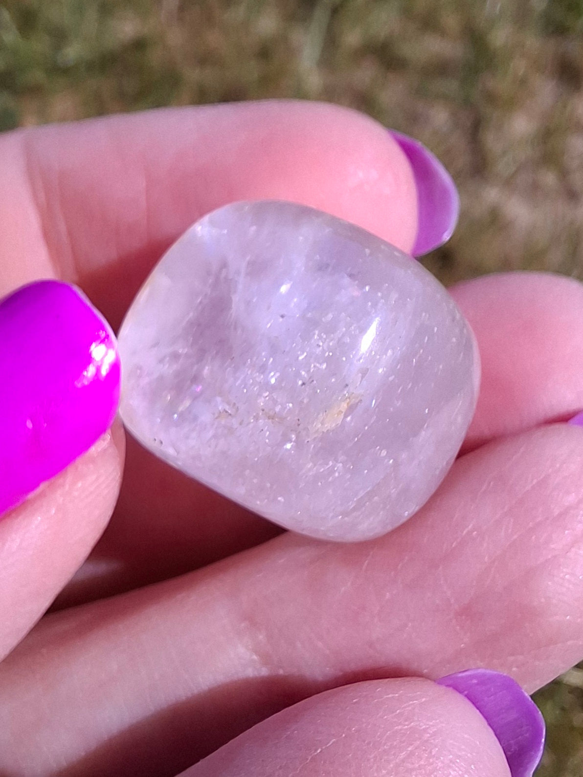 Clear Quartz, Tumble Stone, Crystal 🌈 (Ref: T26)