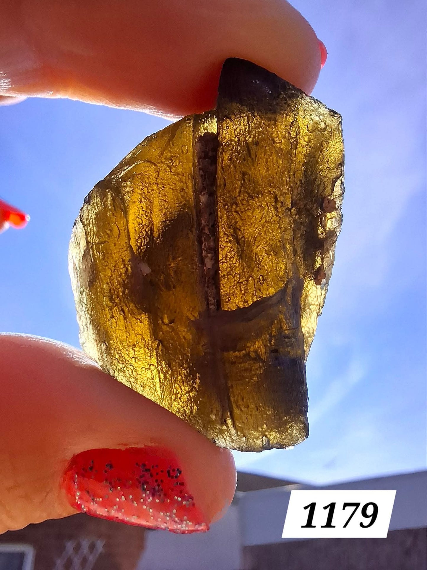 Moldavite Piece, JAKULE, 16.07g, Tektite (Ref: 1179)