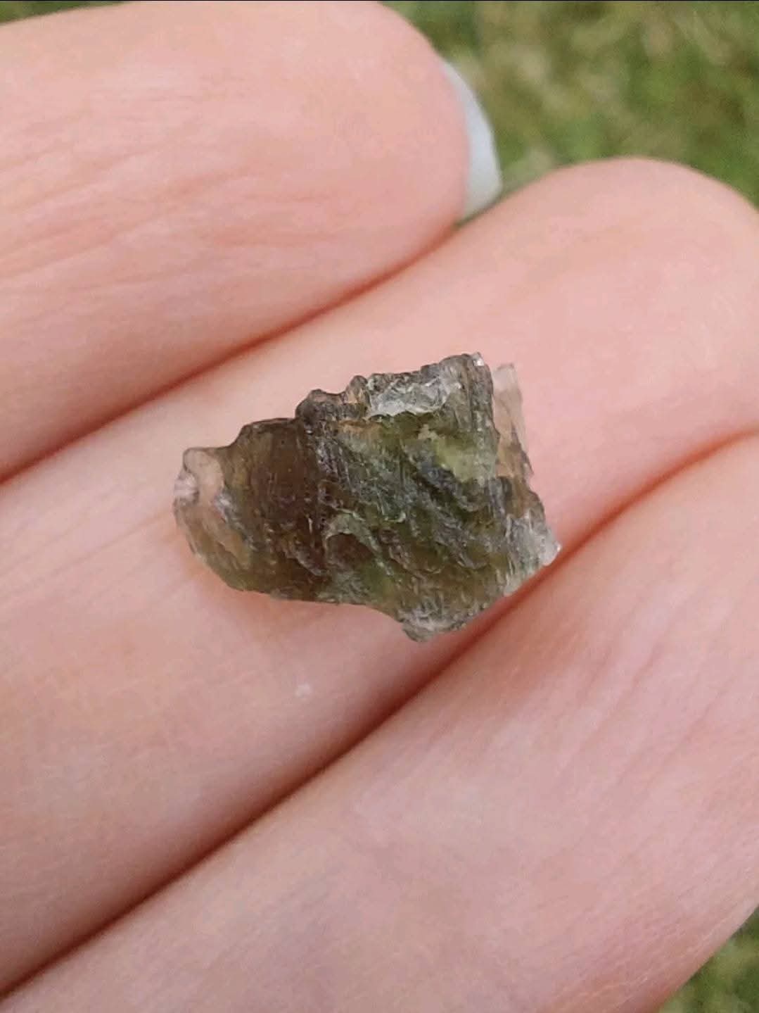 Moldavite Piece, 0.59g, Tektite (Ref: E168)
