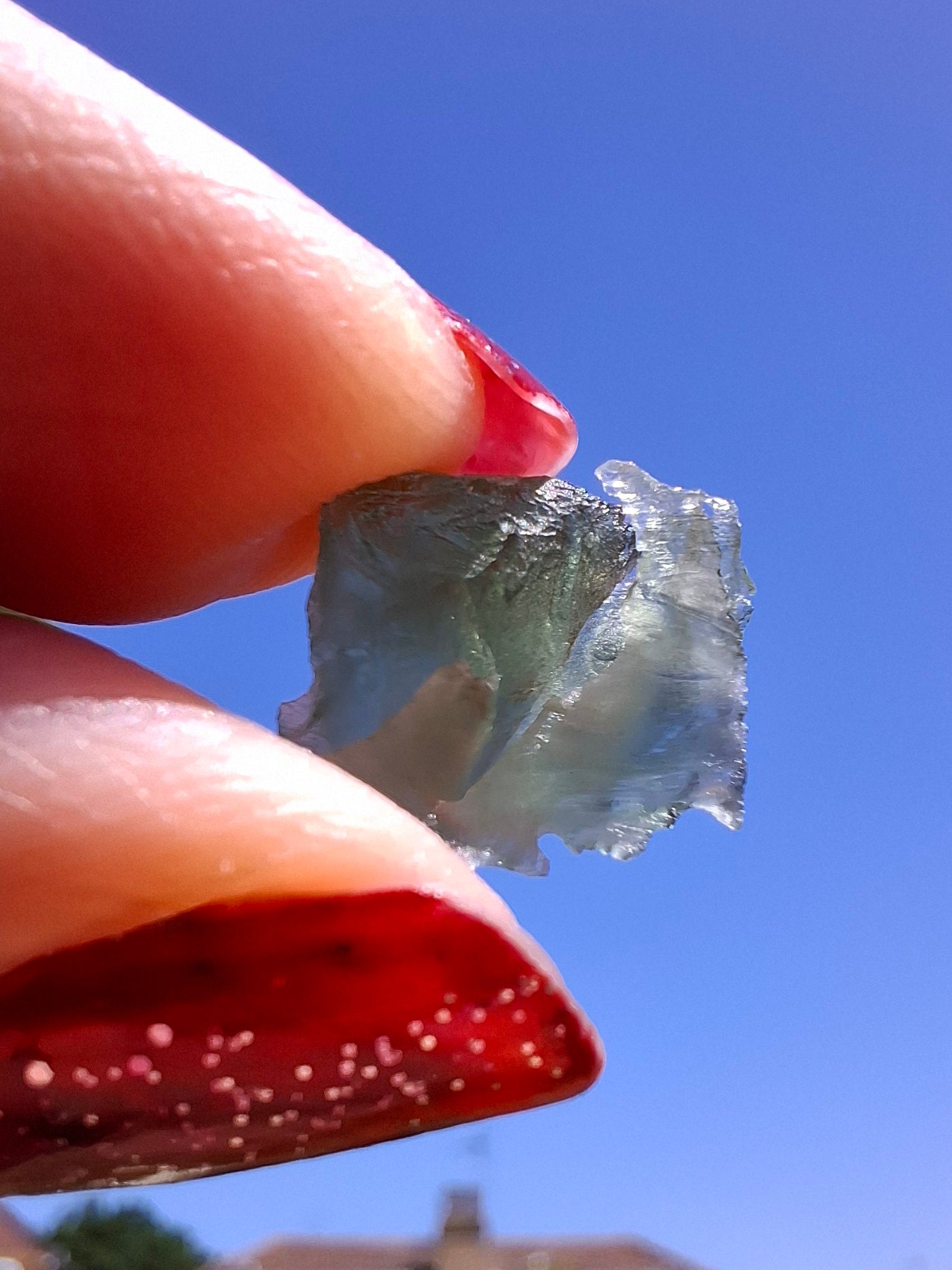 Moldavite Piece, 0.60g, Tektite (Ref: 1473)