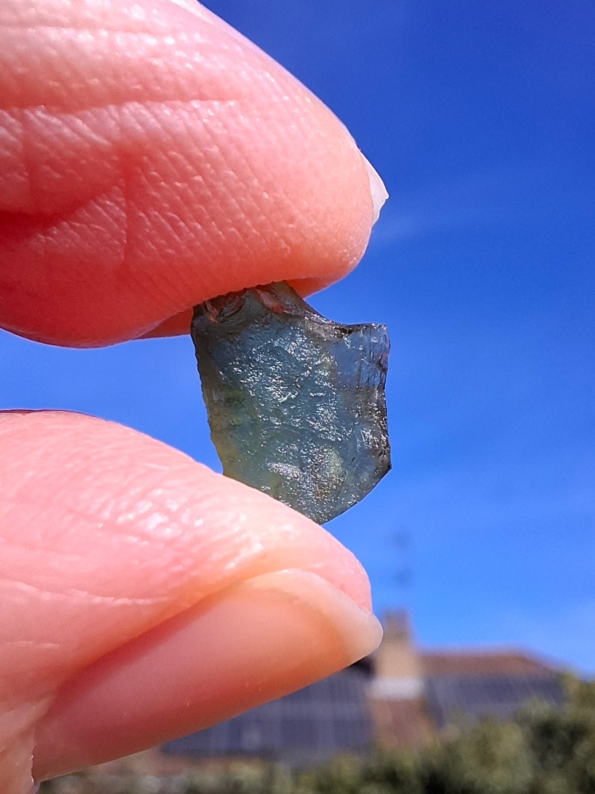 Moldavite Small Piece. 0.35g, Tektite (Ref: 1329)