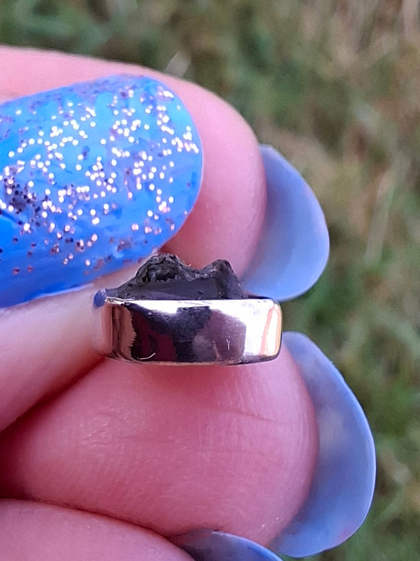 Moldavite Pendant, 925 Silver, Tektite (Ref: P55)