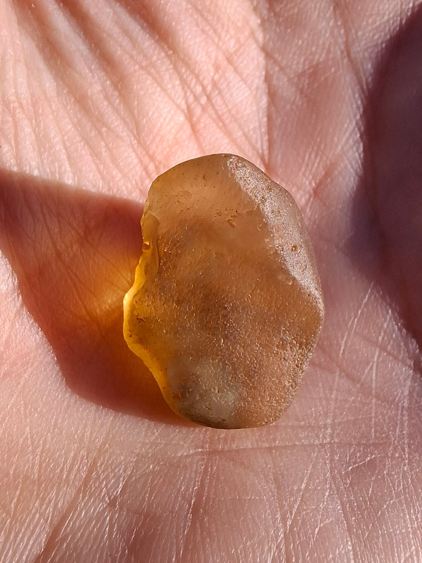 Libyan Desert Glass (darker) Piece, 3.72g, Tektite (Ref: L1378)
