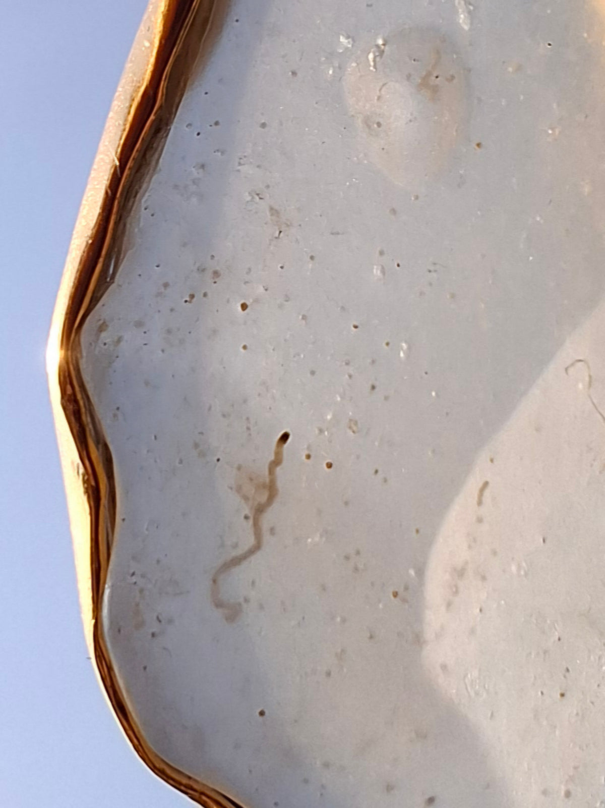 Libyan Desert Glass Pendant, 14K GOLD Plated, Tektite (Ref: LP114)