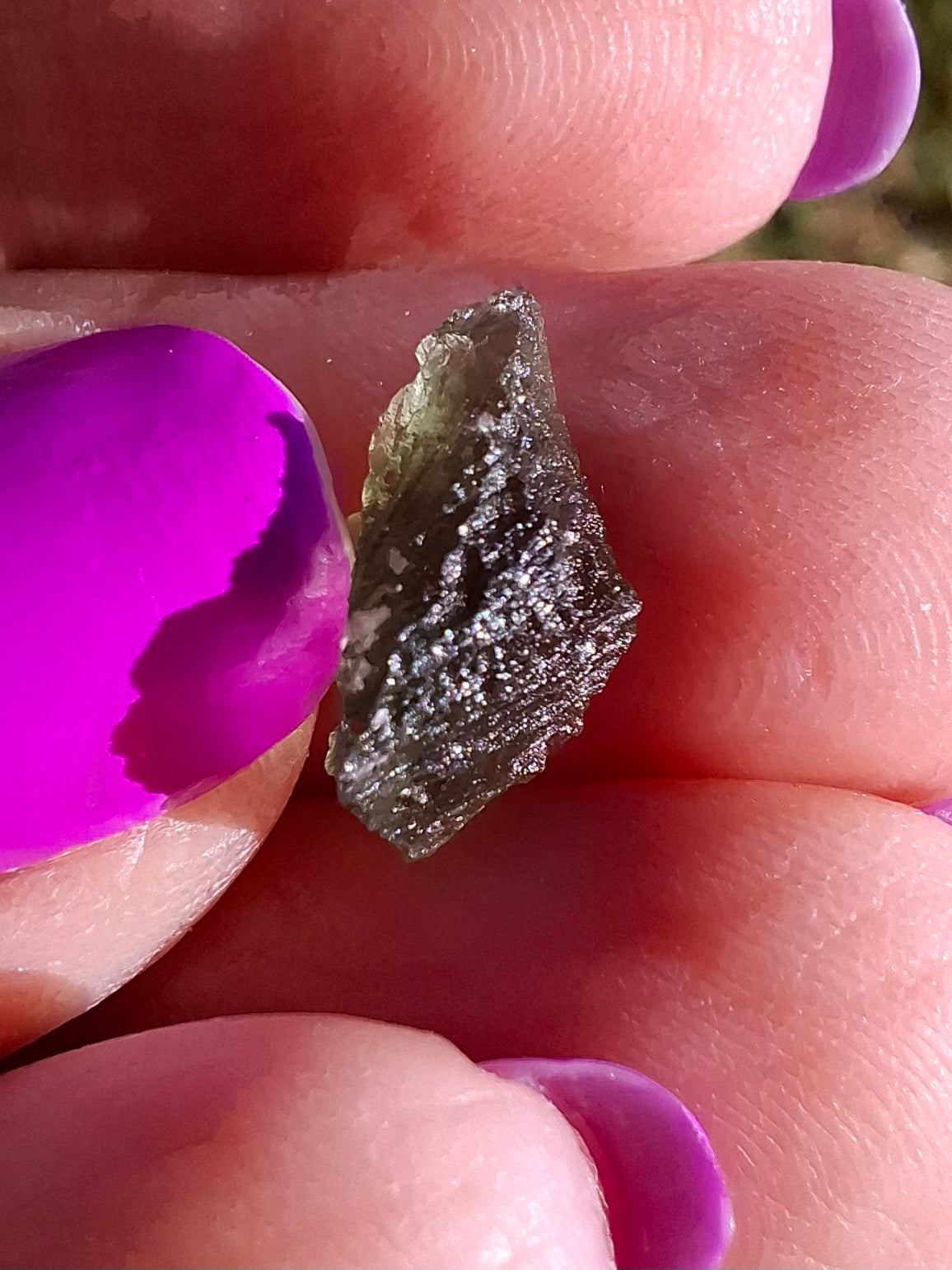 Moldavite Piece, 0.51g, Tektite (Ref: 1450)