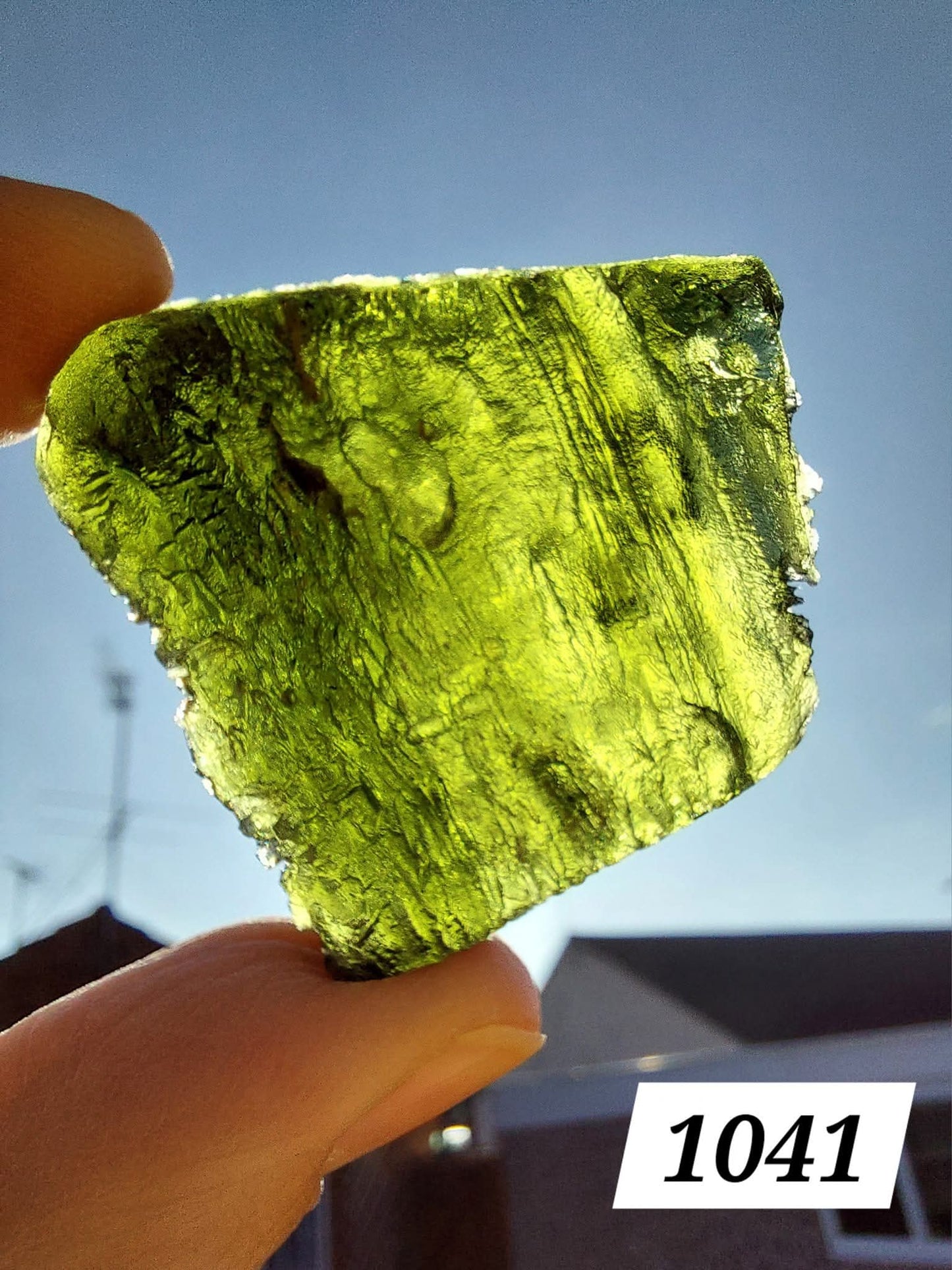 Moldavite Piece, NOVA HOSPODA, 18.15g, Tektite (Ref: 1041)
